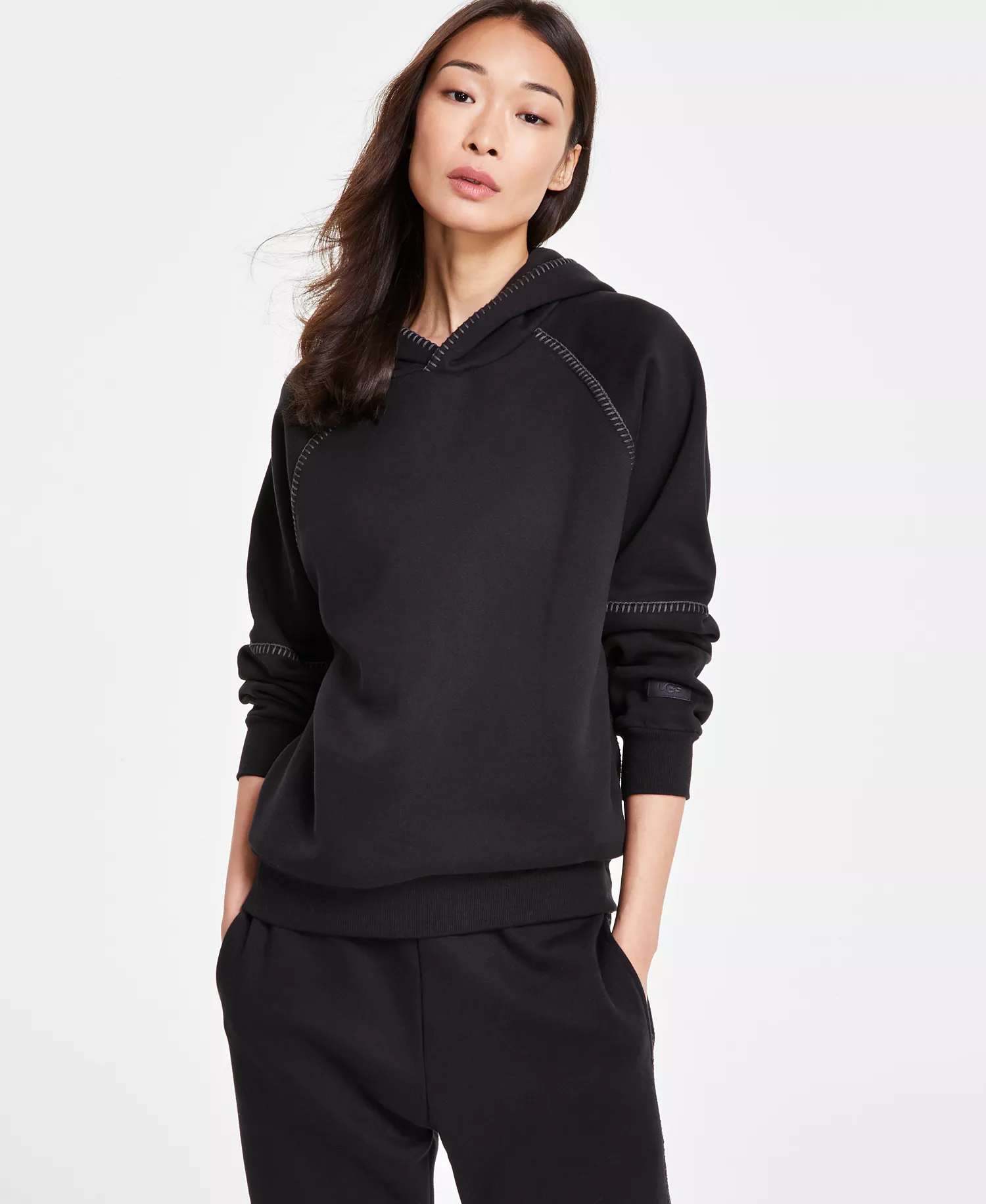 UGG Women's Classic Pull-On Hoodie - Black - L