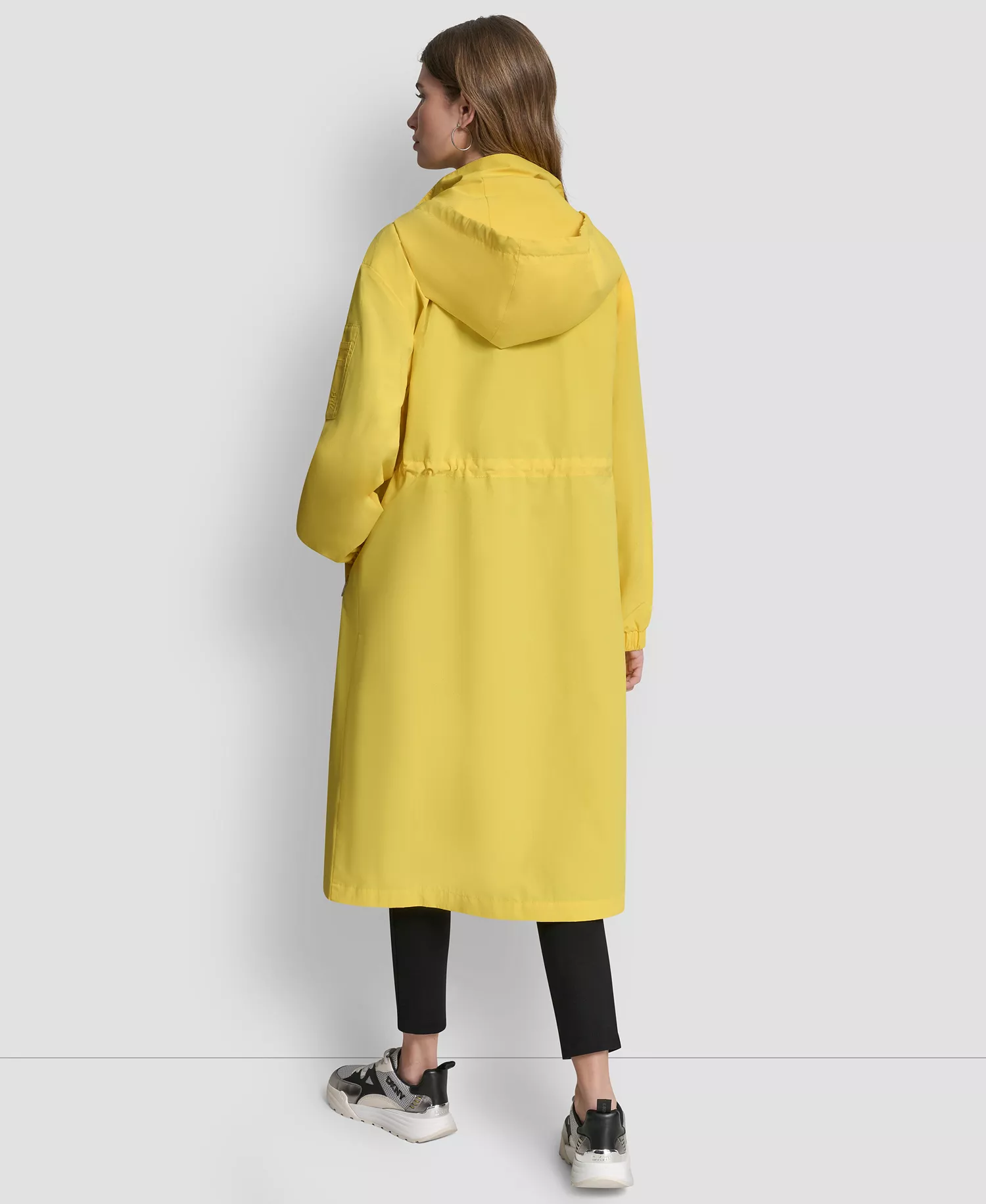 Women's 1989 Logo Hooded Walker Anorak Jacket - Taxi Cab Yellow - L