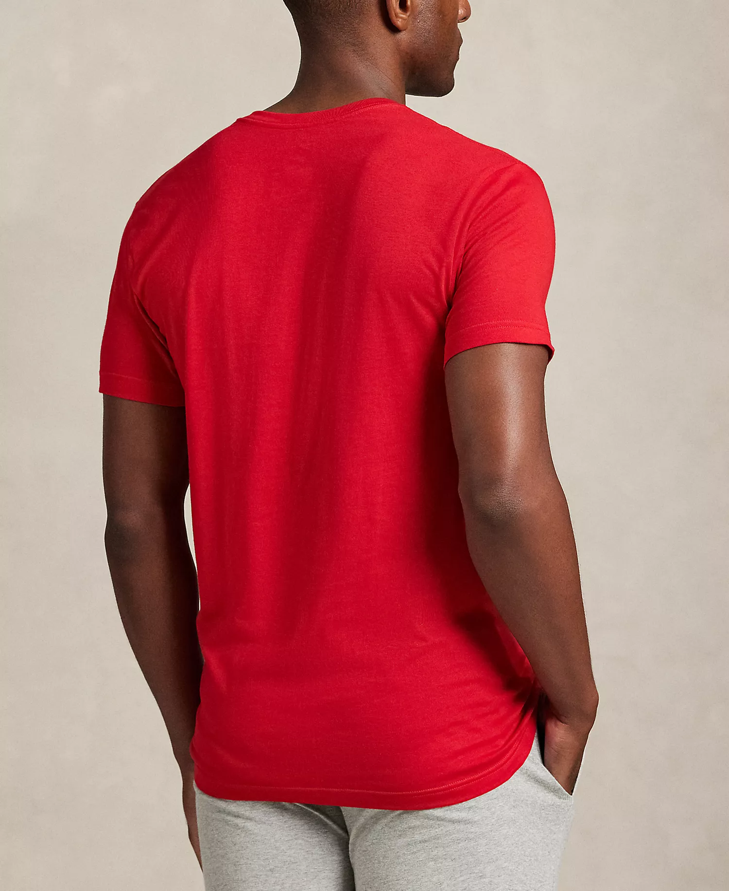 Men's 3-Pack V-Neck Undershirts - Red/Andover Heather/Cruise Navy - L