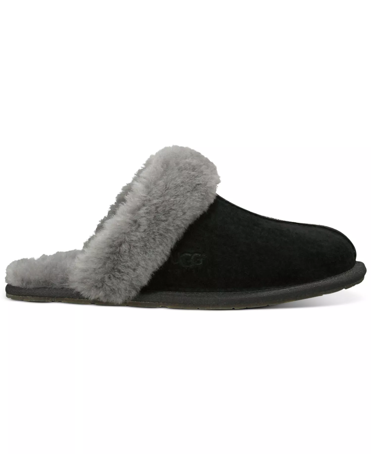 Women's Scuffette II Slip On Slippers - Black/ Gray - 10M
