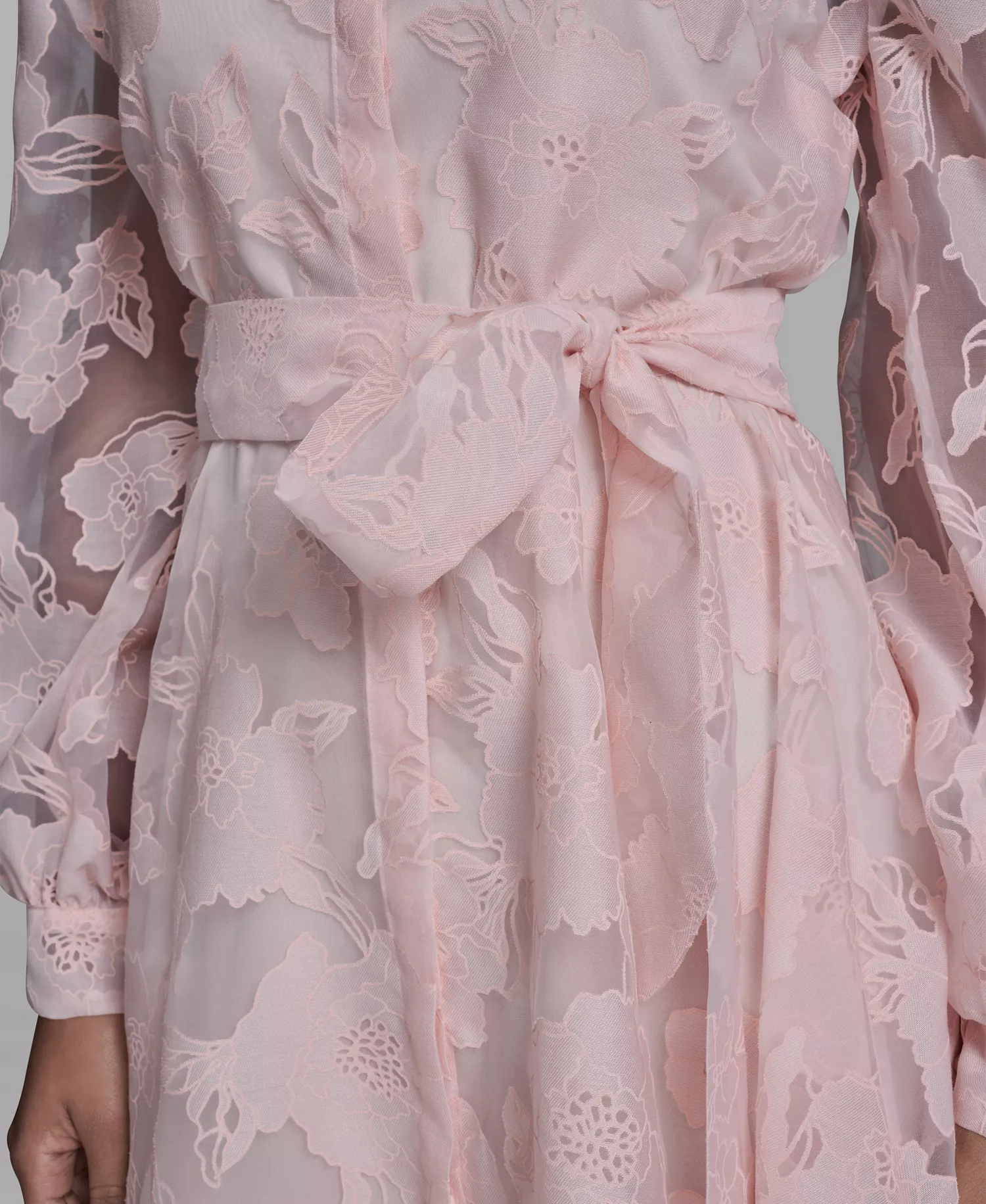 Women's Floral Collared Shirt Dress - Pearl Blush - 0