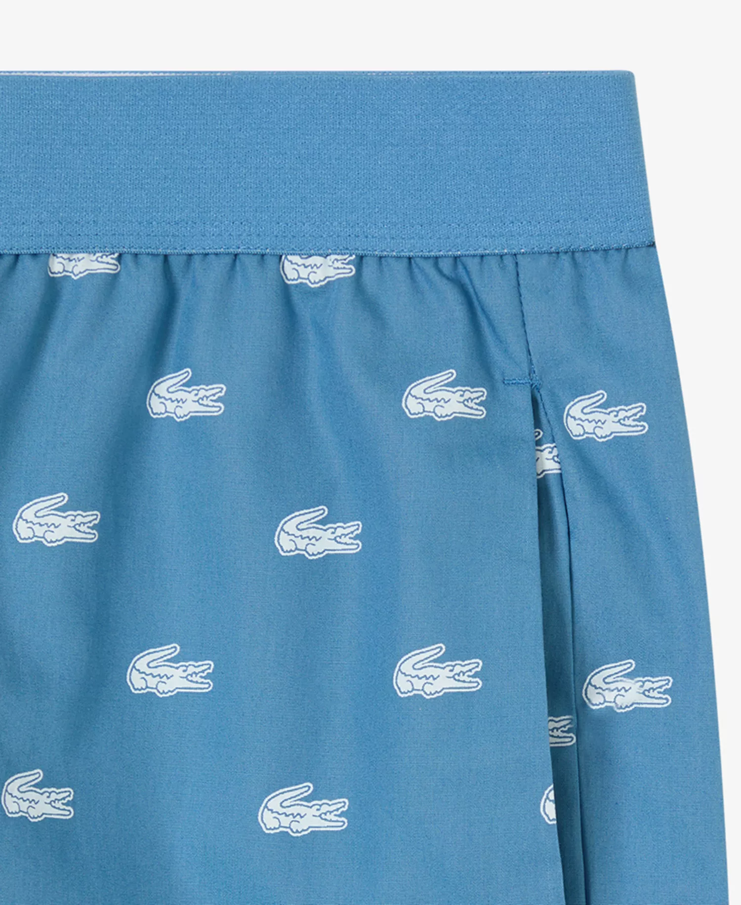 Men's Loungewear Woven Pajama Shorts - Abyss Blue/white - L
