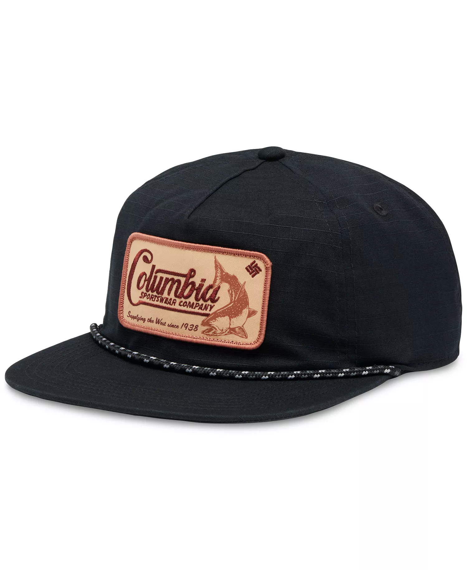 Men's Ratchet Strap Snap Back Hat - Black - OS
