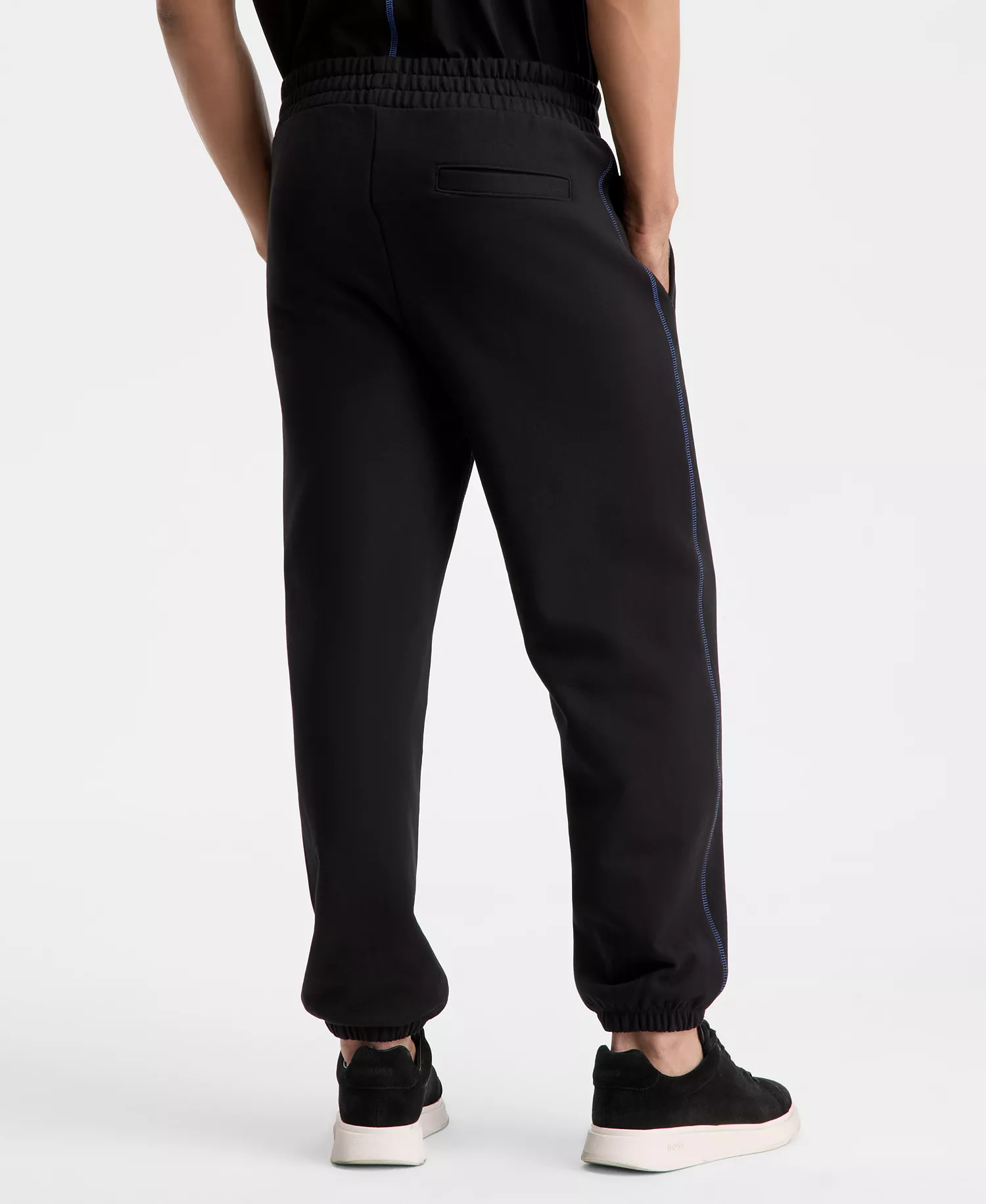 Men's Cotton Logo Jogger Pants - Black - 2XL
