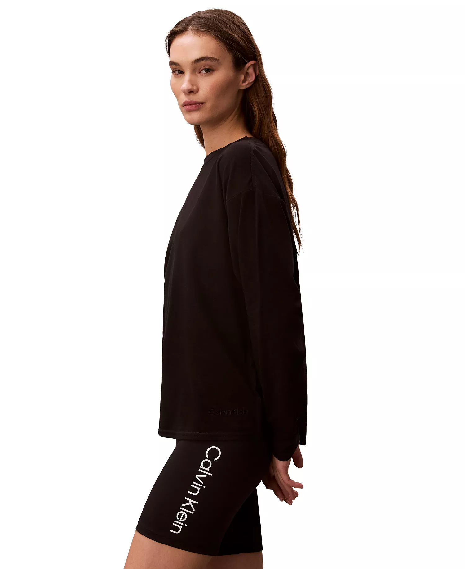 Women's Classic-Fit Long-Sleeve T-Shirt - Black - 2XL