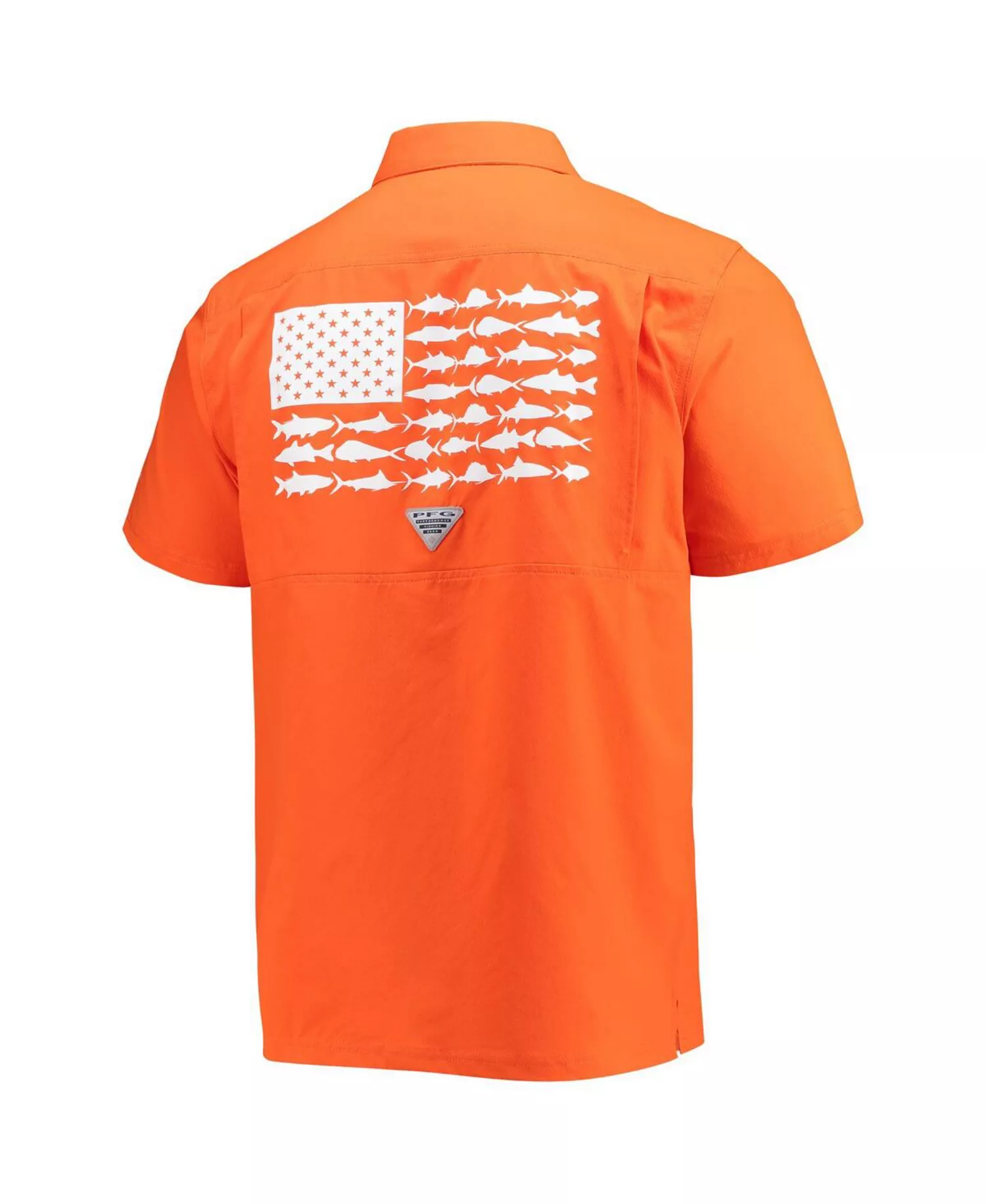 Men's Orange Clemson Tigers Slack Tide Camp Button-Up Shirt - Orange - L