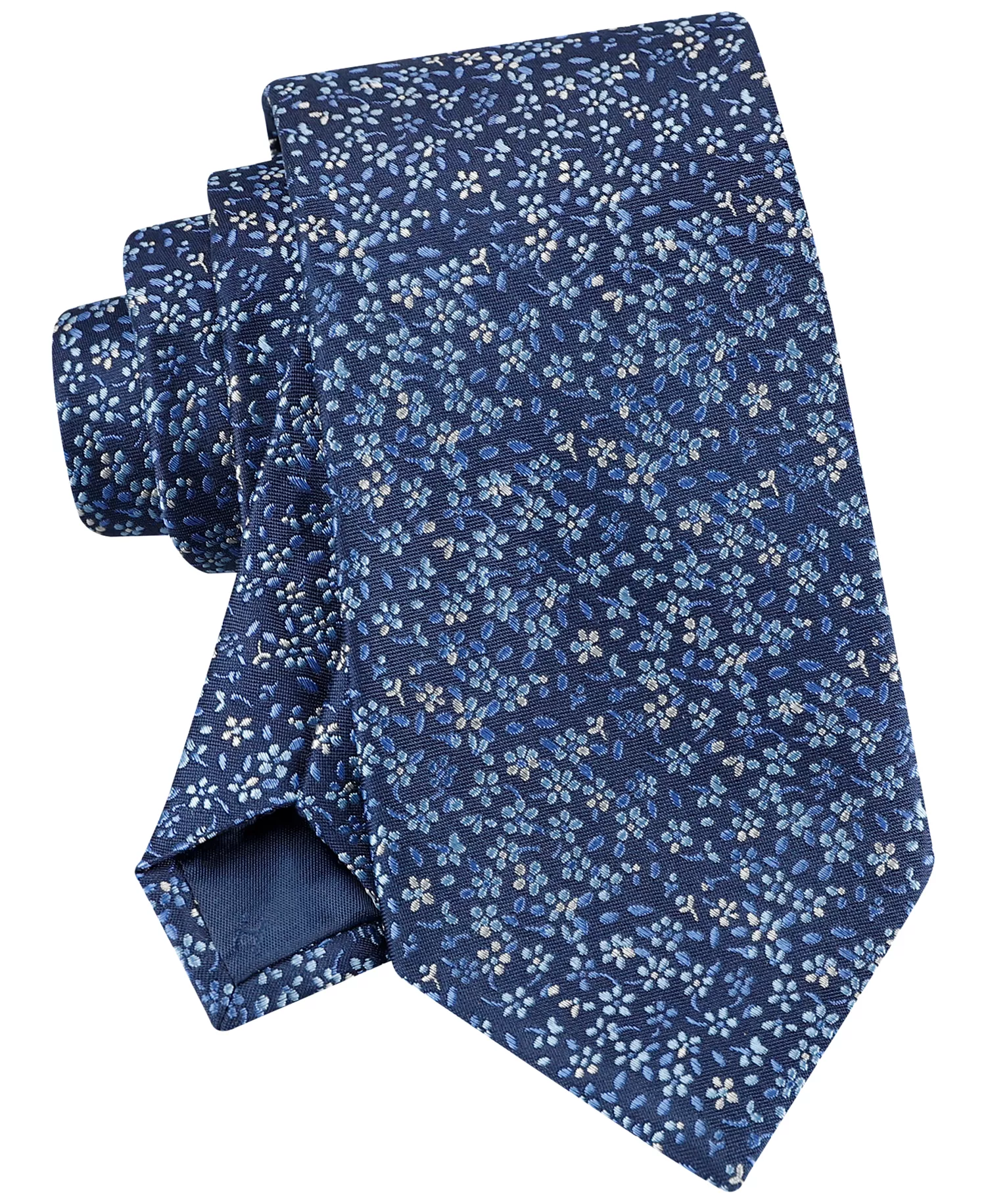 Men Botanical Ties - Blue Cobalt - ONE SIZE