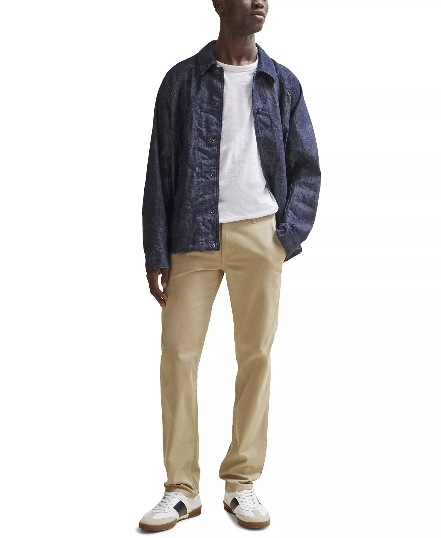 BOSS Men's Slim-Fit Trousers - Light, Pastel Brown - 36x34