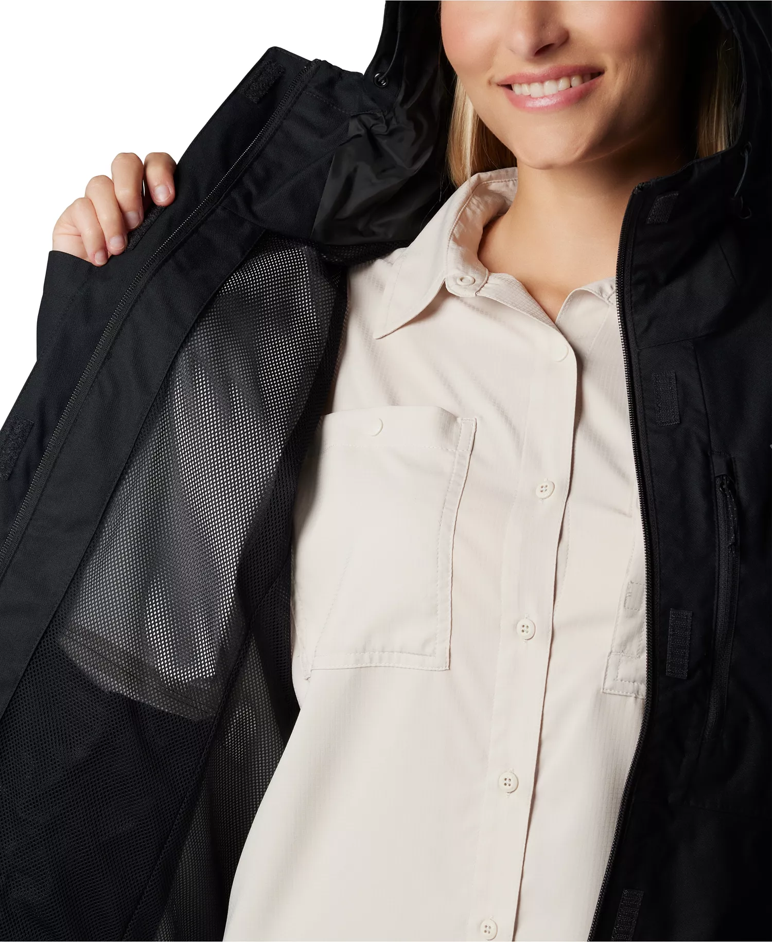 Women's Hikebound II Hooded Waterproof Jacket - Black - L