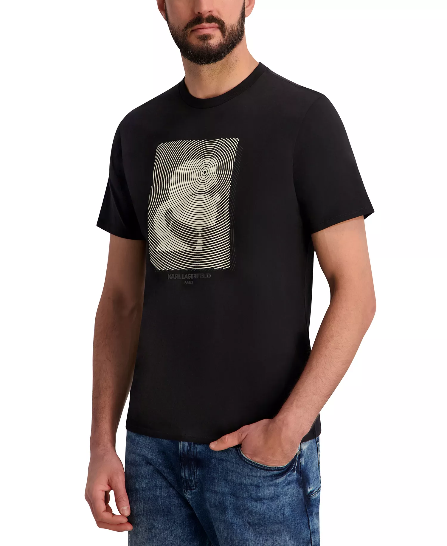 Men's Karl In a Trance T-Shirt - Black - 2XL