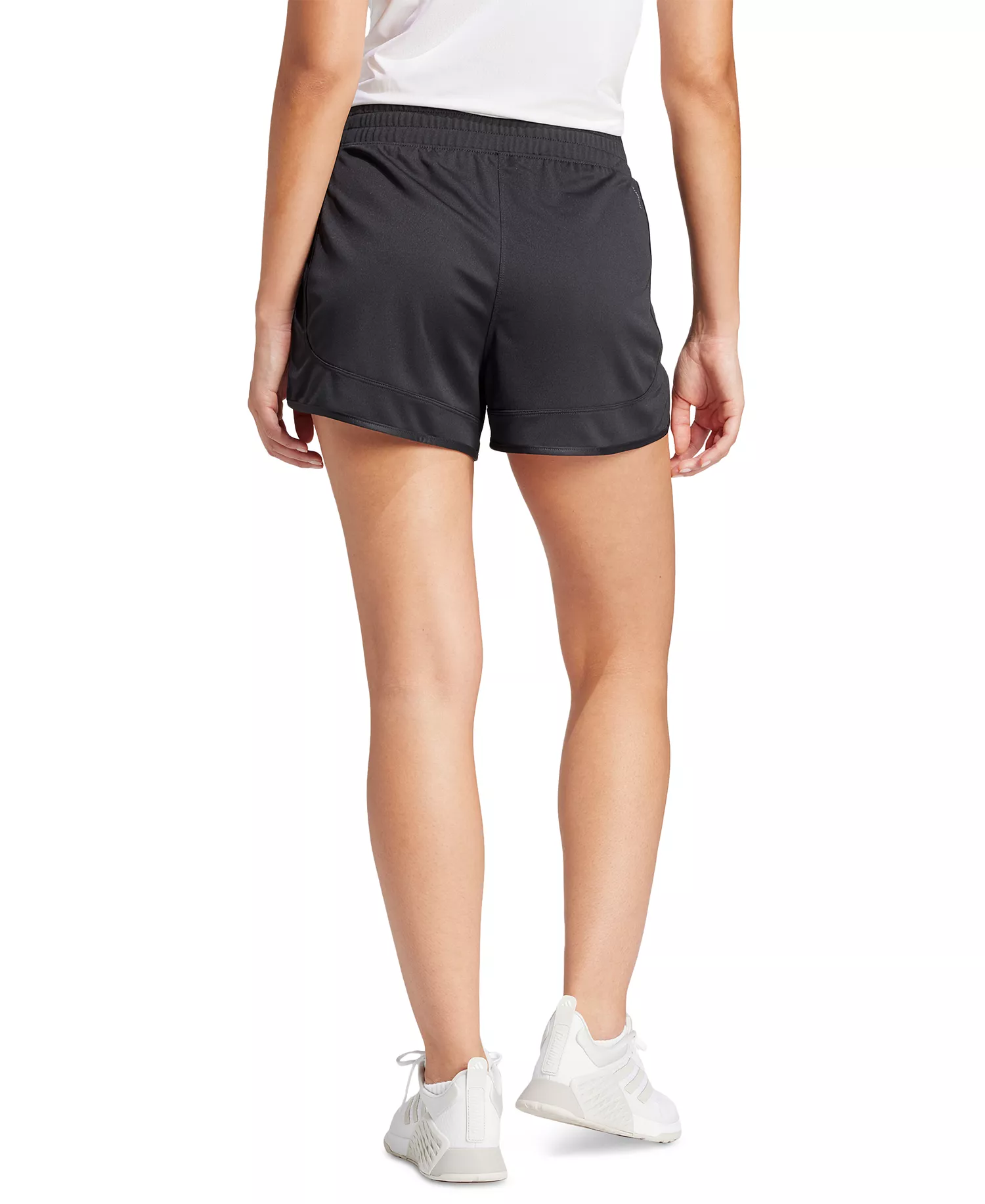 Women's High-Waisted Knit Pacer Shorts - Black - L