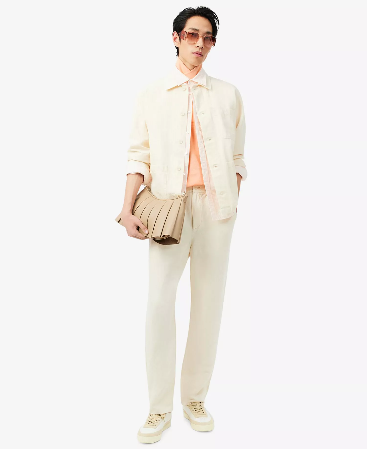 Men's Classic Fit Textured Polo Shirt - Angie - 2XL