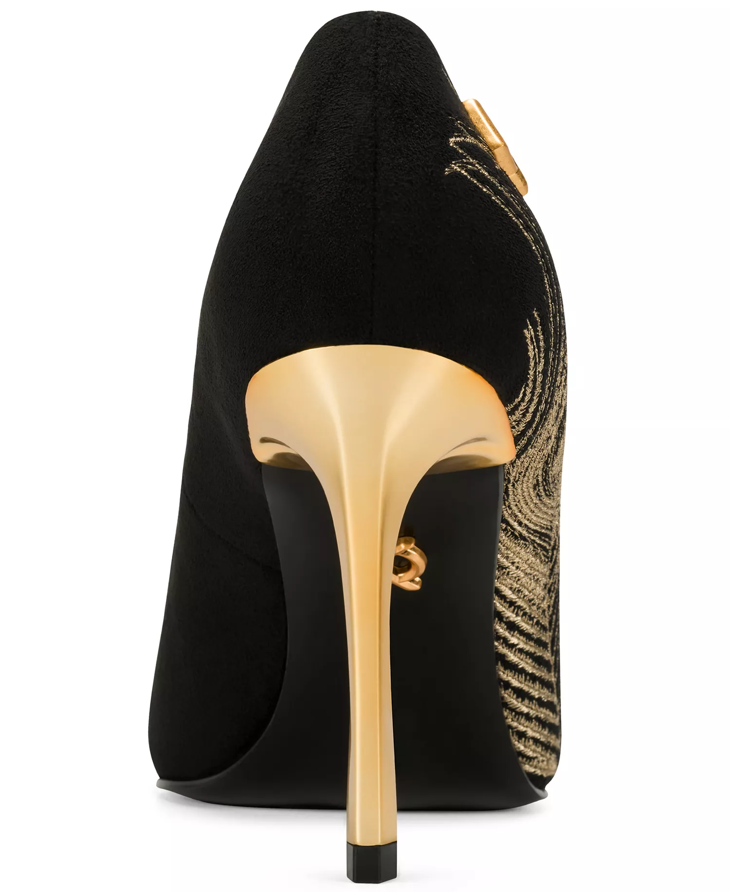 Women's Savita Stiletto Heel High Pumps - Black/ Gold - 10M