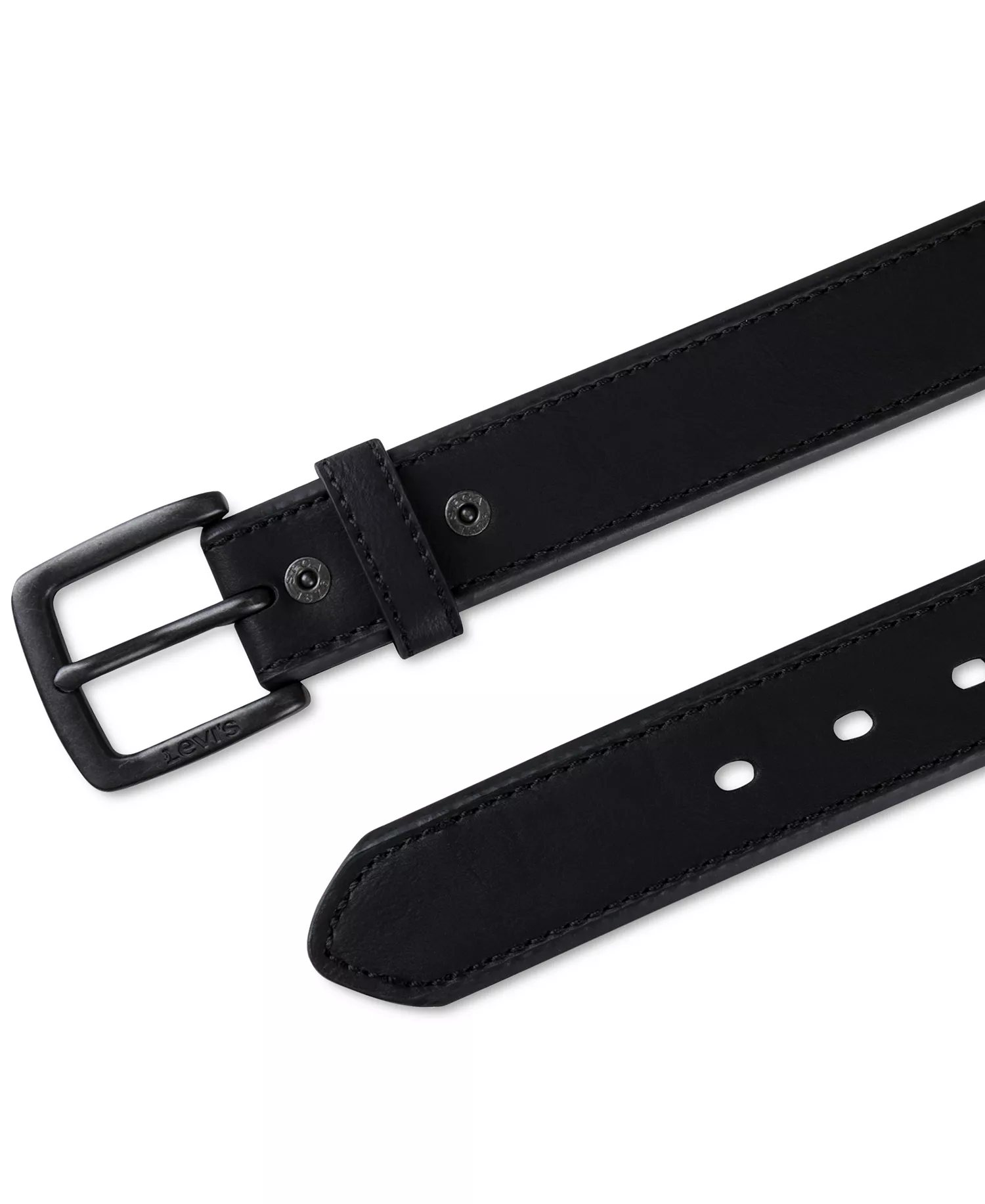 Men’s Casual Rivet Belt - Black - S (30-32)