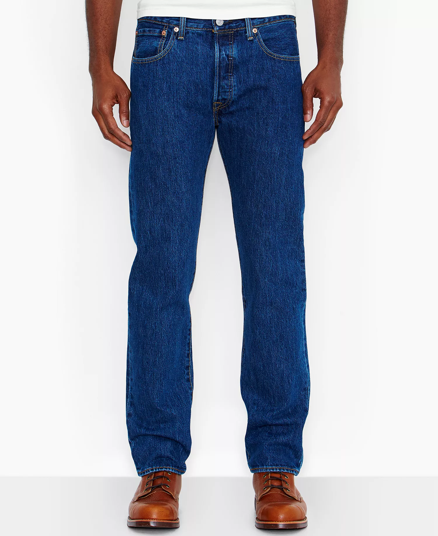 Men's Big and Tall 501 Original Fit Jeans - Dark Stonewash - 44x29