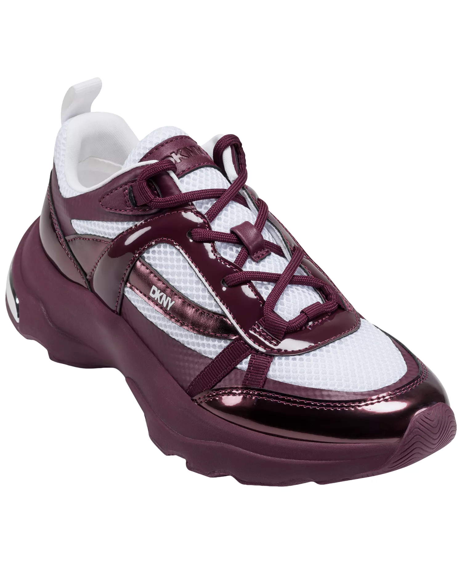 Women's Juna Lace-Up Sneakers - Burgundy - 5.5M