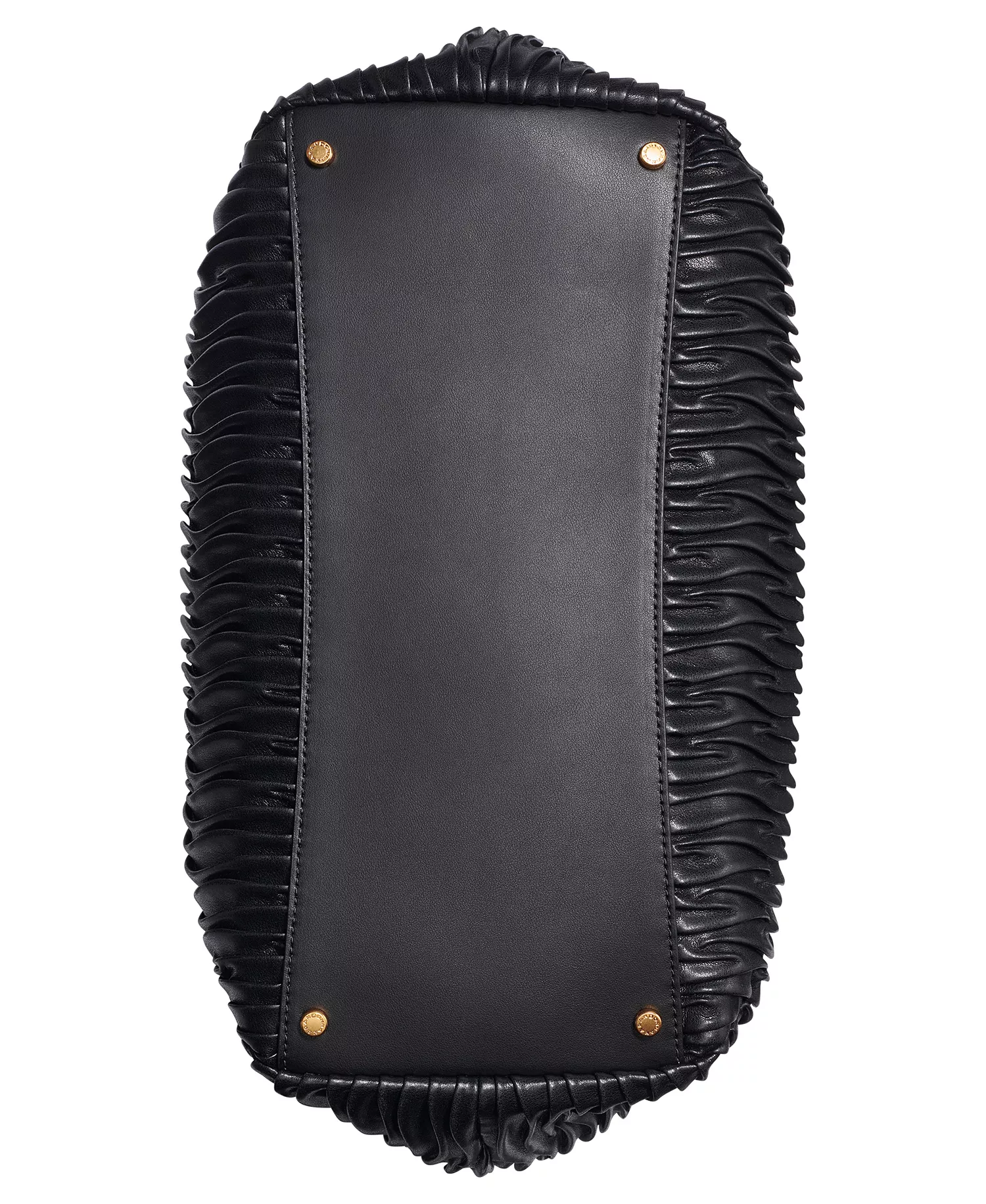 Glenwood Pleated Large Shoulder Handbag - Black - Large