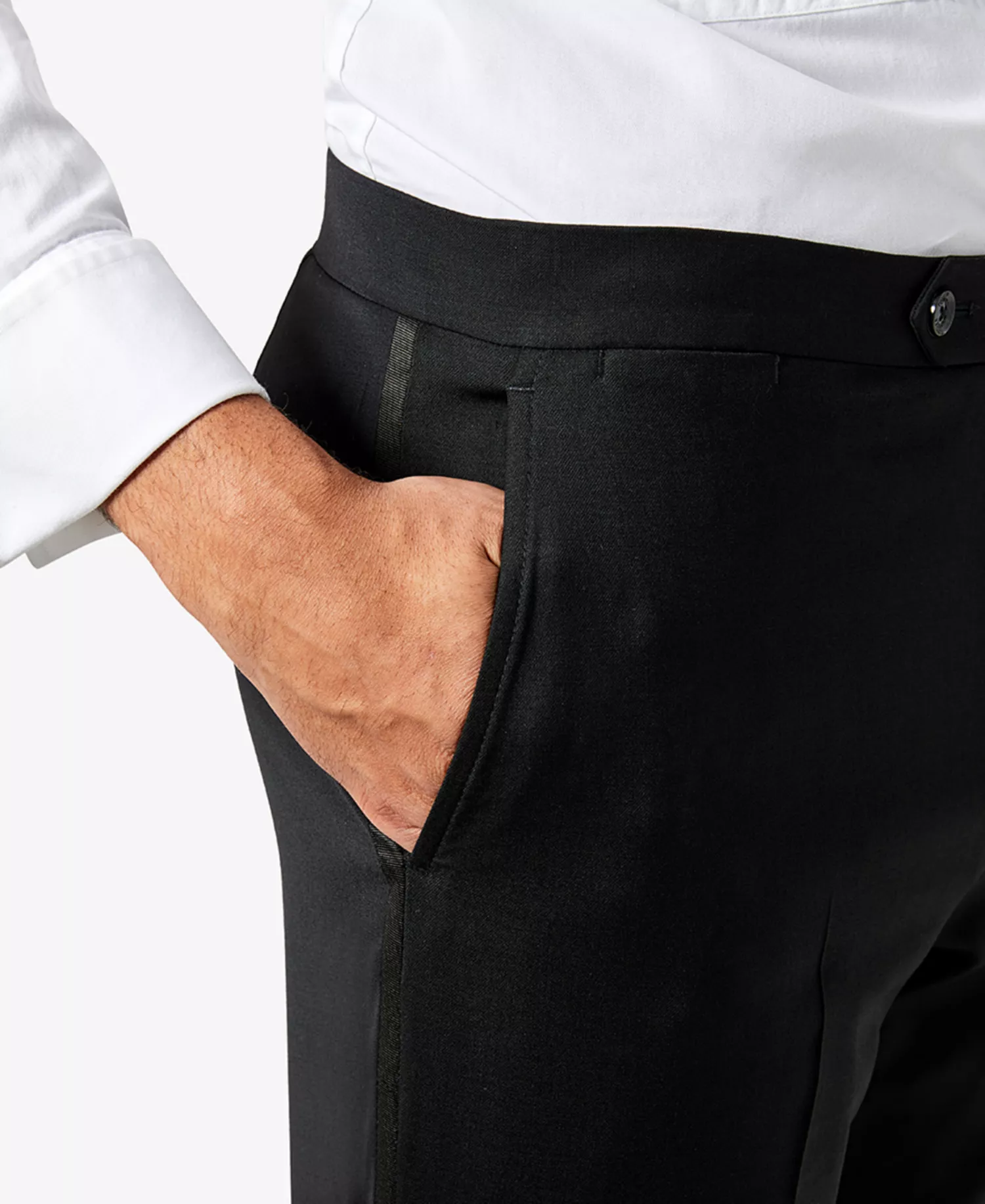 Men's Modern-Fit Flex Stretch Tuxedo Pant - Black - 29x30