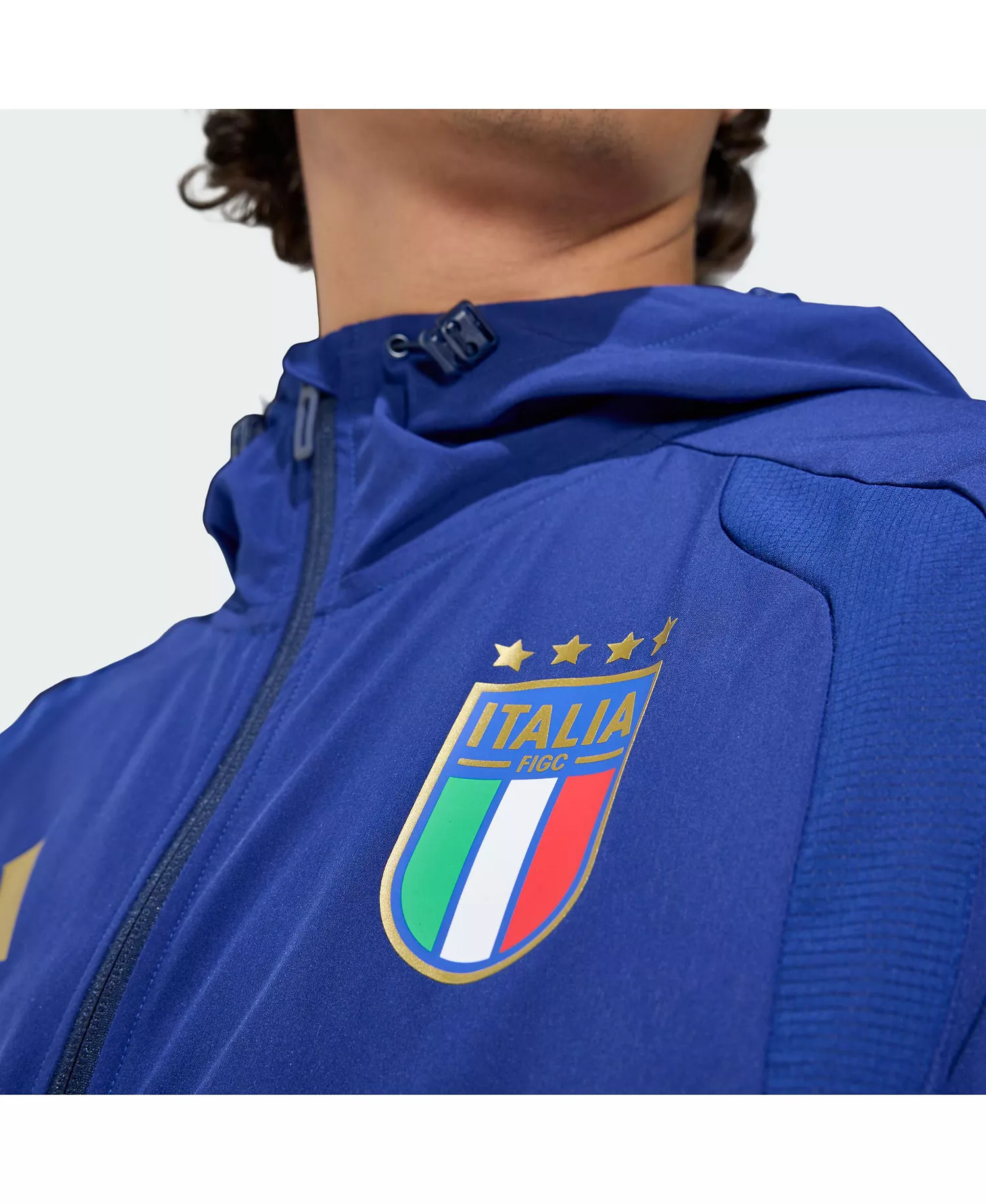Men's Blue Italy National Team 2026 World Cup Travel Windbreaker Jacket - Blue - 2XL