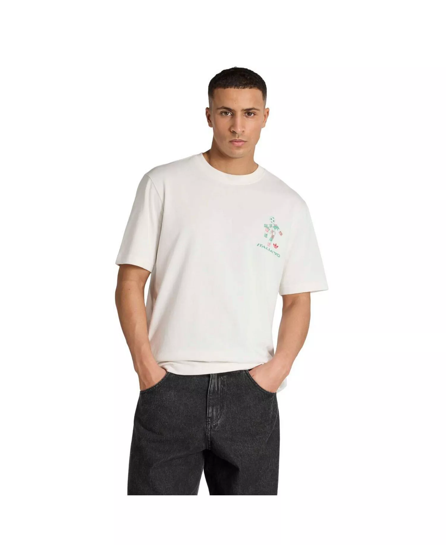 Men's White 1990 FIFA World Cup Ciao Mascot T-Shirt - White - 2XL