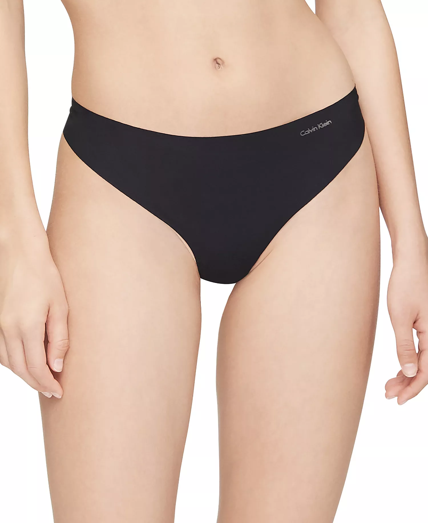 Women's Invisibles Thong Underwear 3-Pack QD3558 - Speak Easy/Light Caramel/Black - L