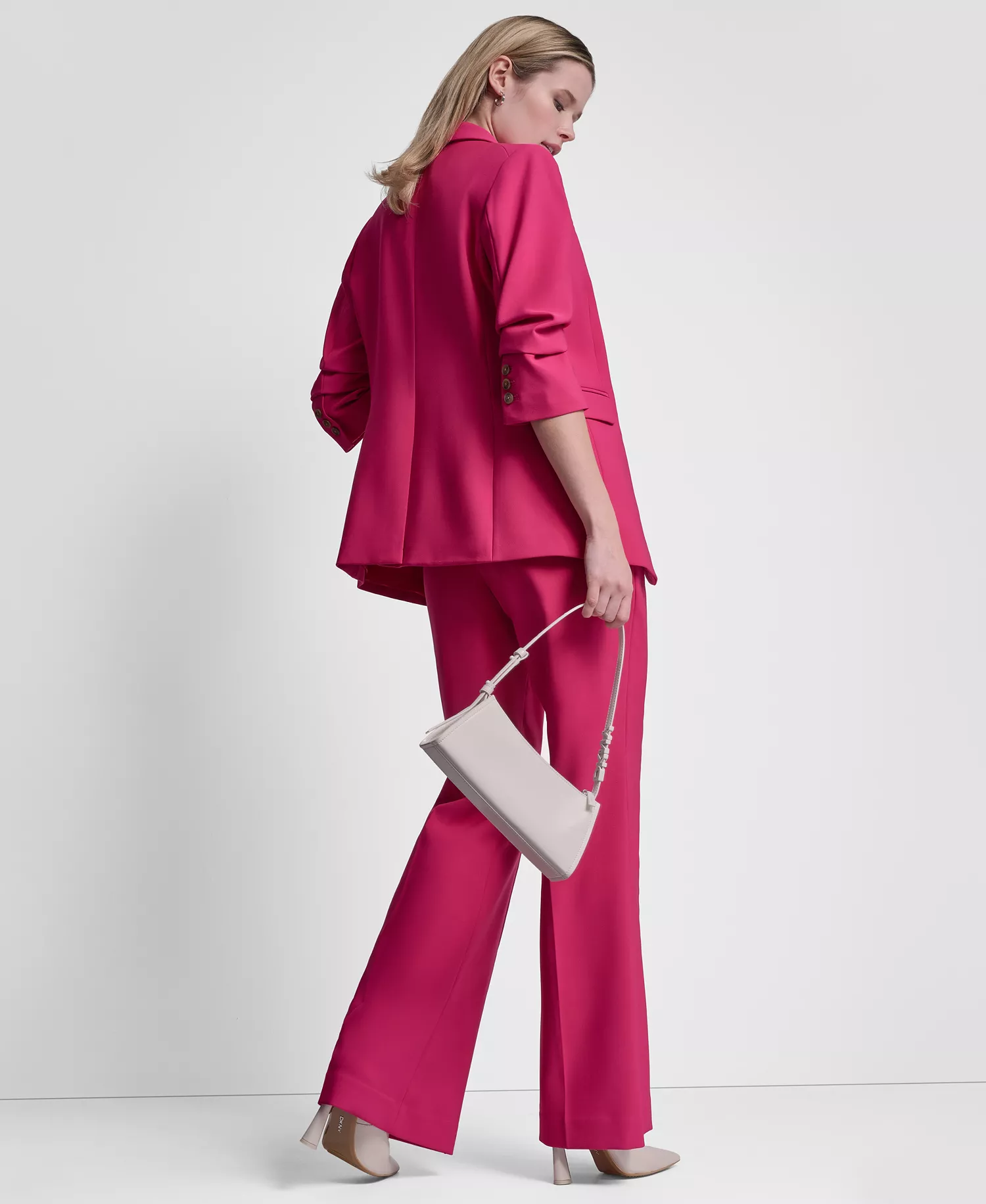 Women's Tech Tailoring Essex Ankle Trousers and Tech Tailoring 1-Button Blazer - Hot Pink - 0
