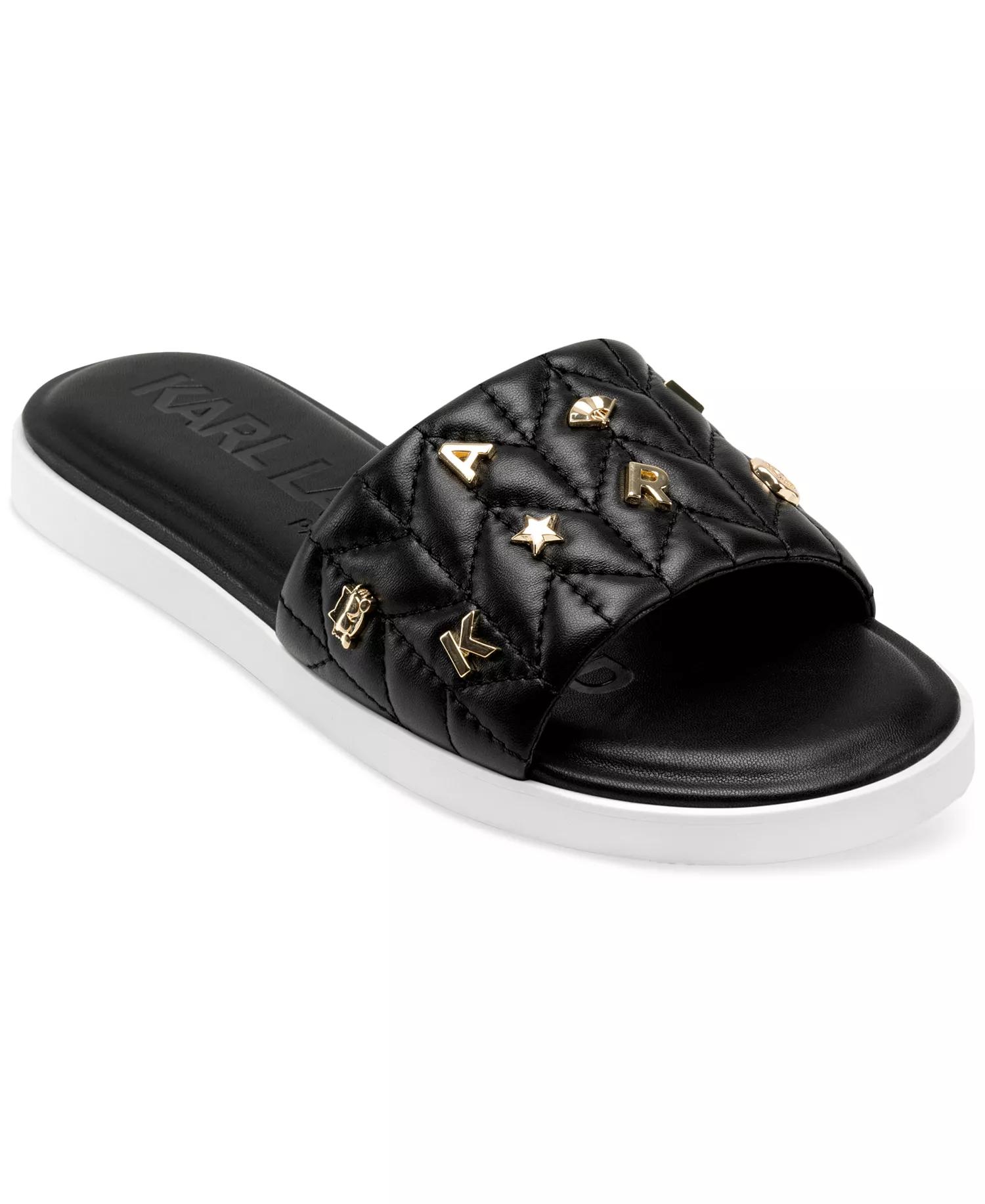 Women's Carenza Studded Slide Sandals - Black - 5.5M