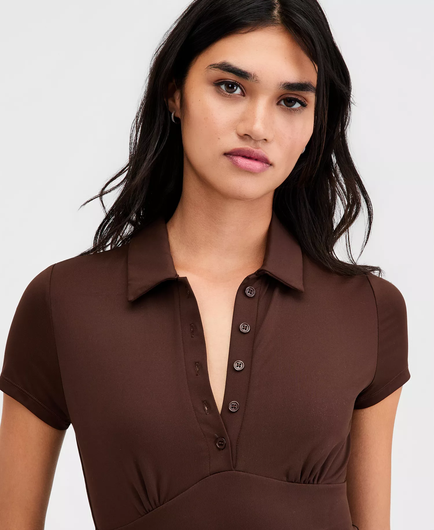 Women's Fitted Polo Shirt, Macy's Exclusive - Bittersweet - L