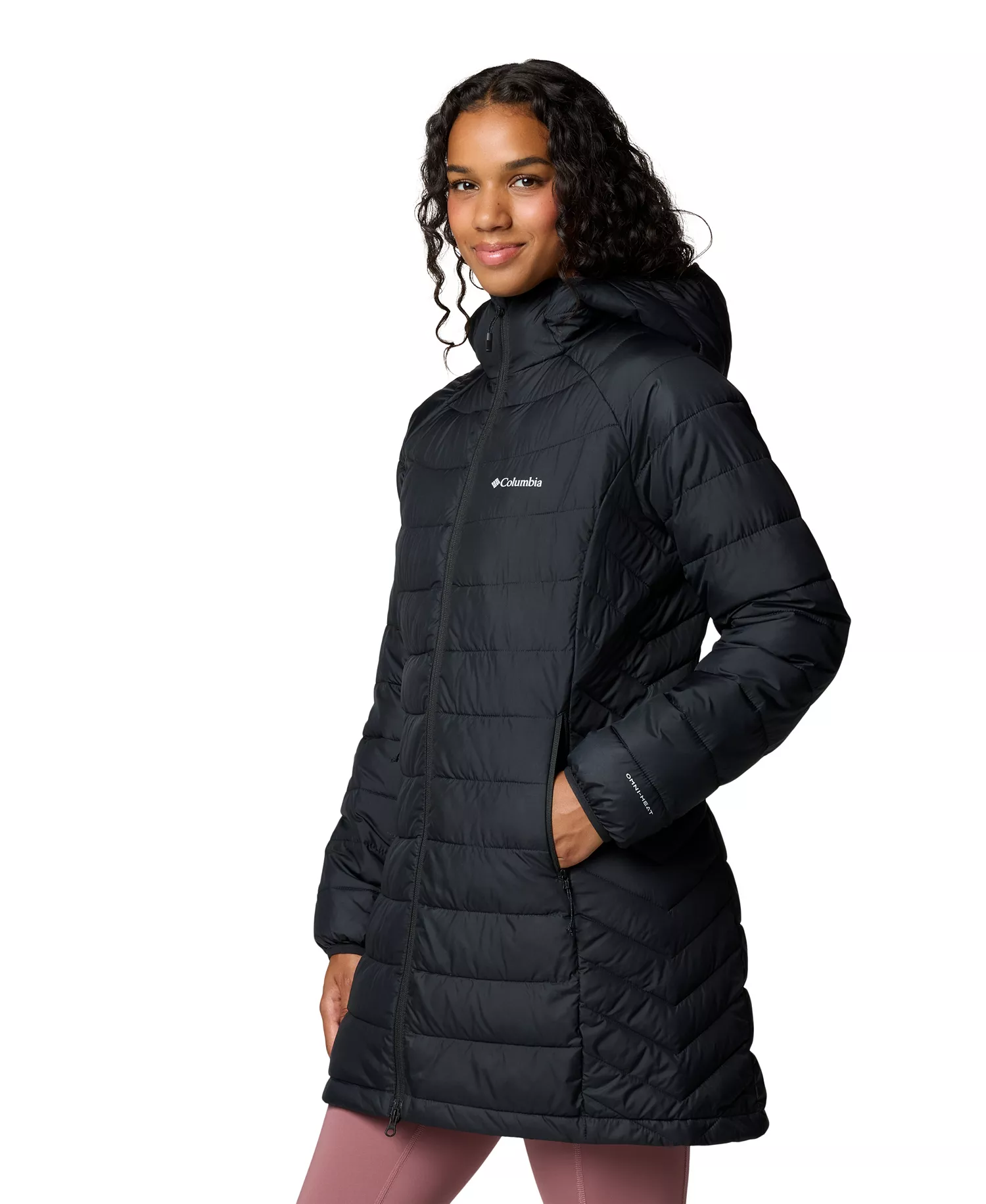 Women's Powder Lite II Insulated Puffer Mid Jacket - Black - M