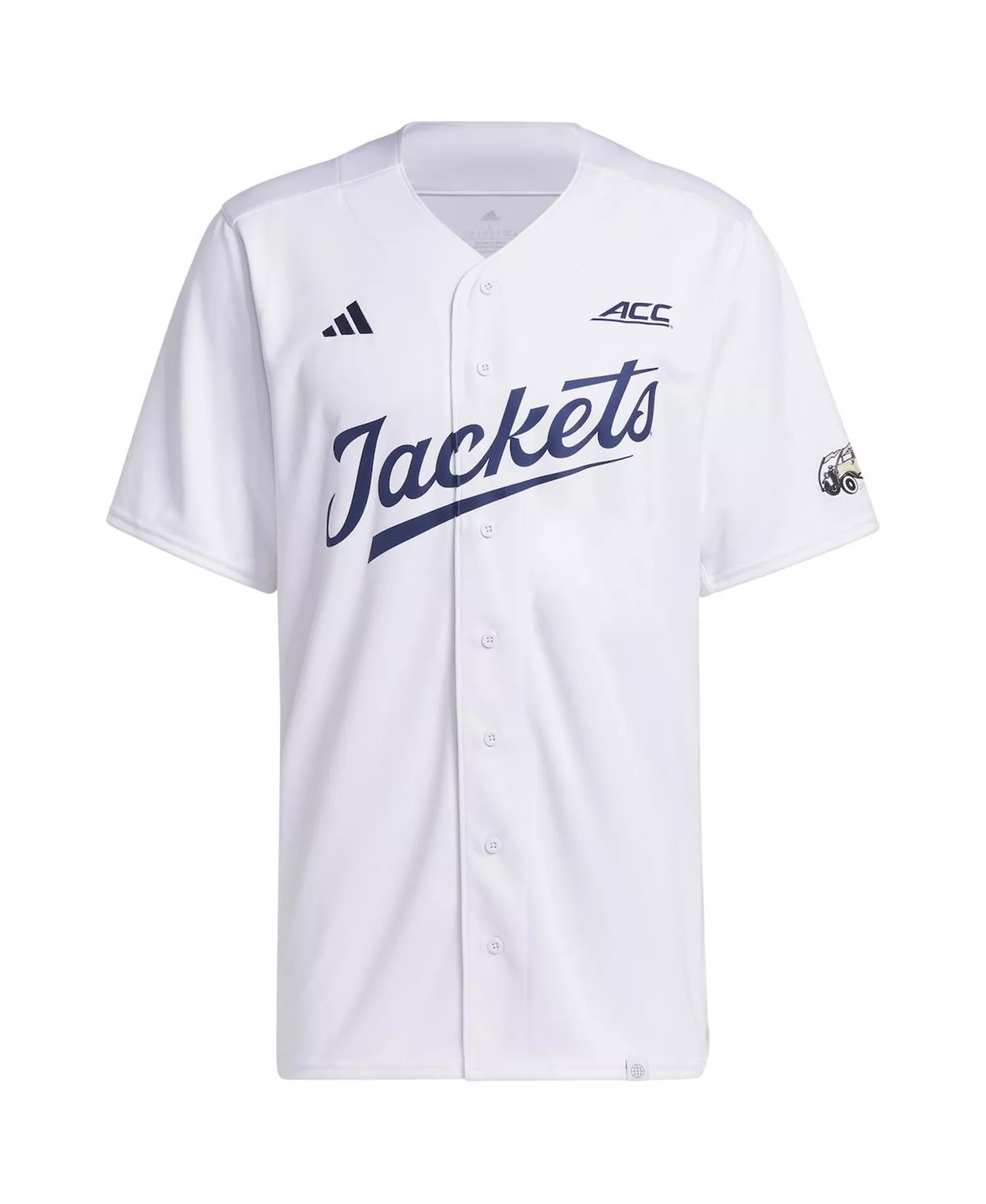 Men's White Georgia Tech Yellow Jackets Team Baseball Jersey - White - 2XL