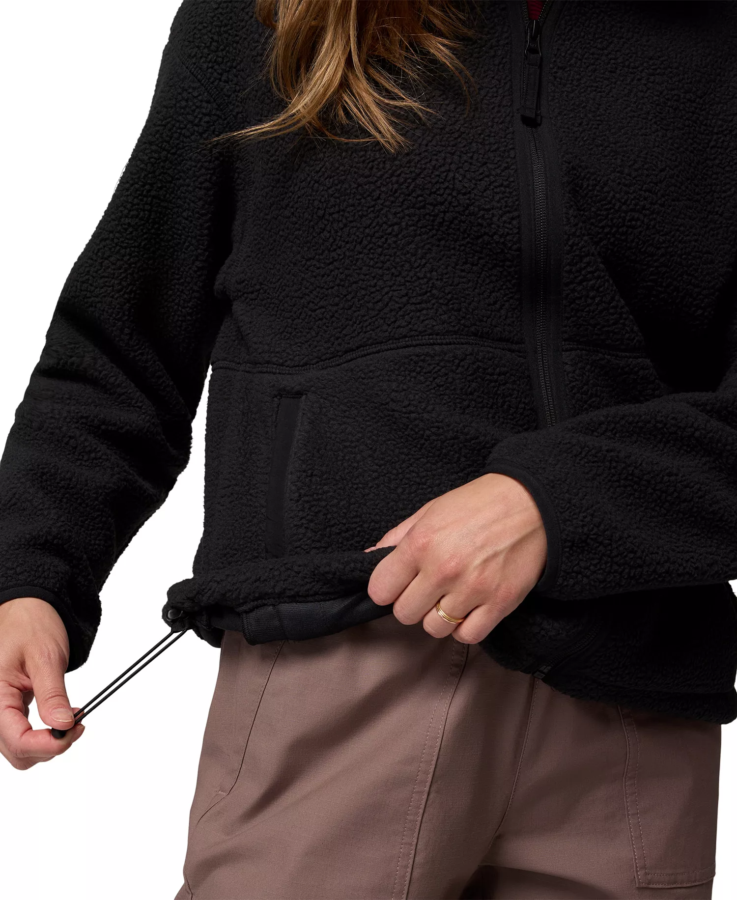 Plus Kenton Full-Zip Fleece Jacket - Black - 1X