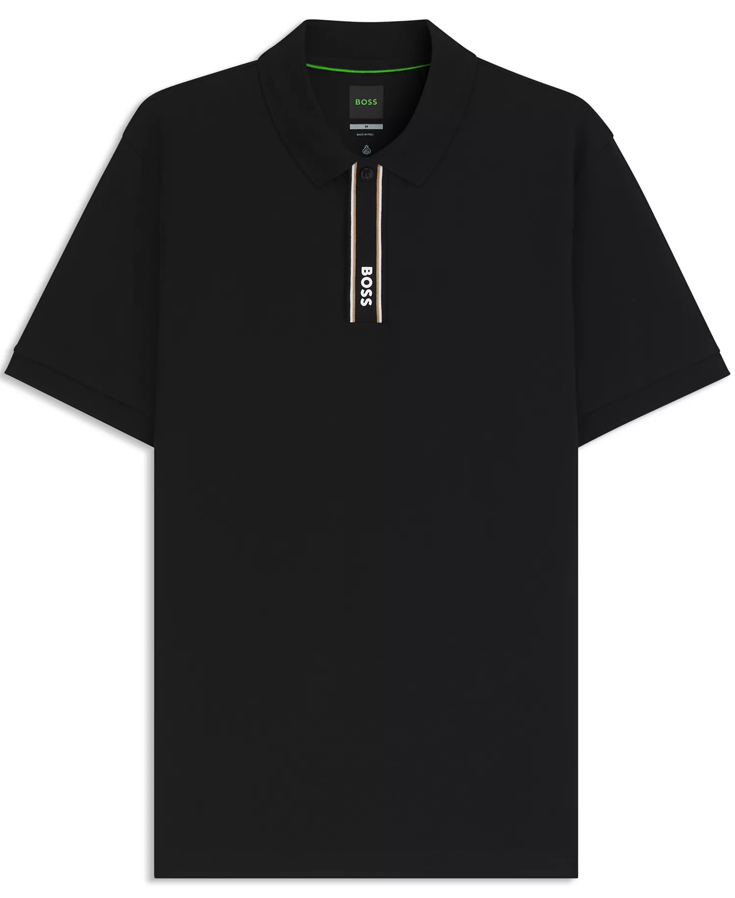 Men's Paddy Logo Polo Shirt - Black - 3XL