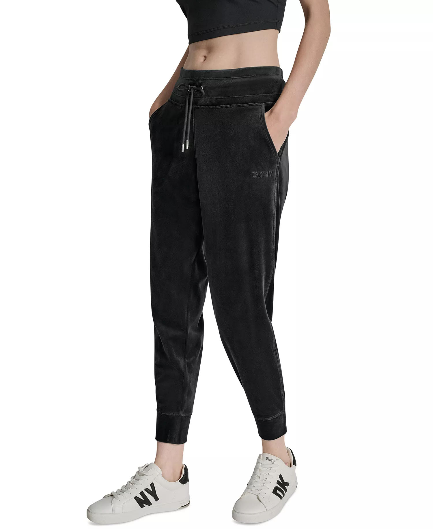 Women's Mid-Rise Jogger Pants - Black - M