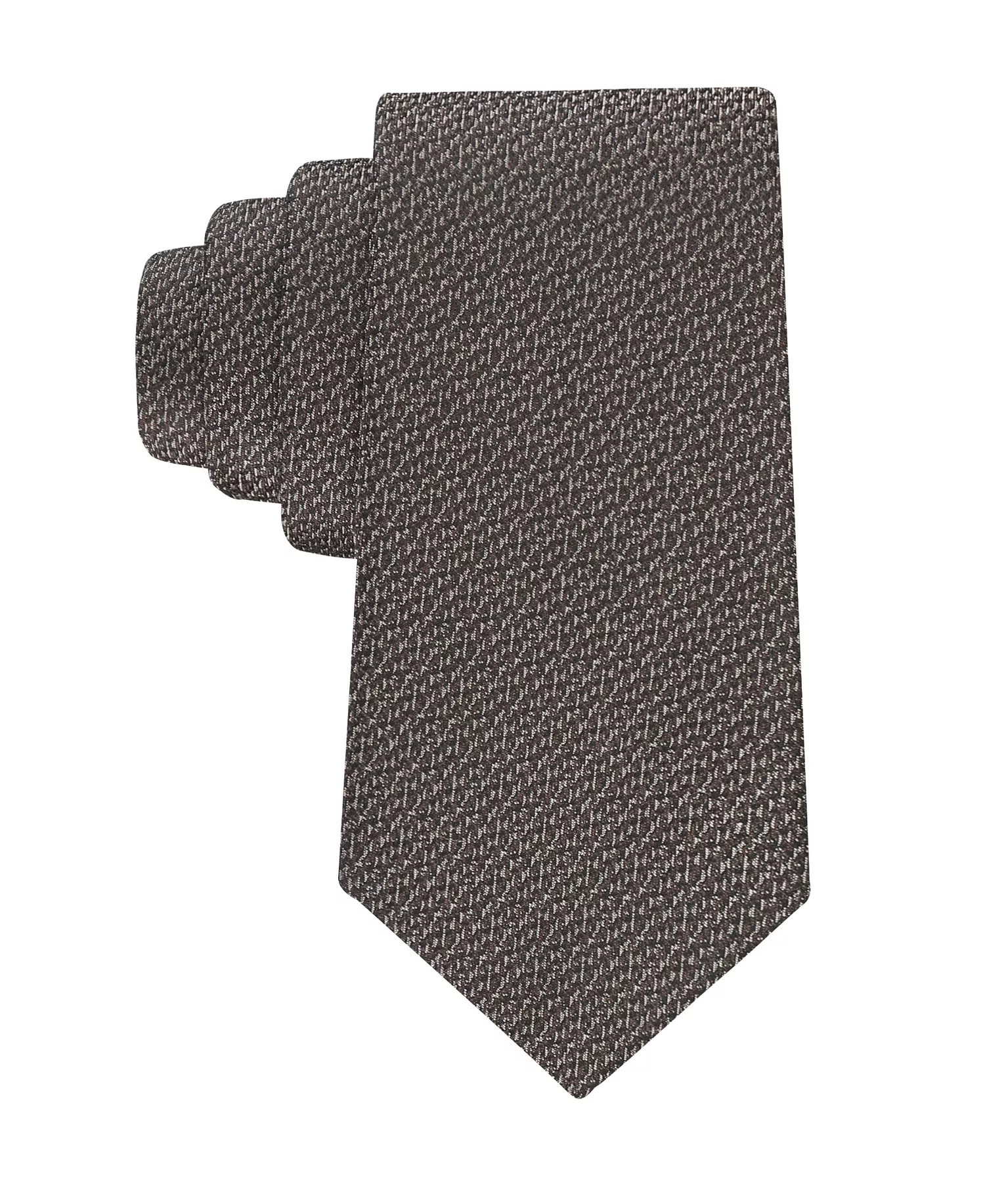 Men's Sabrina Textured Solid Tie - Taupe - ONE SIZE
