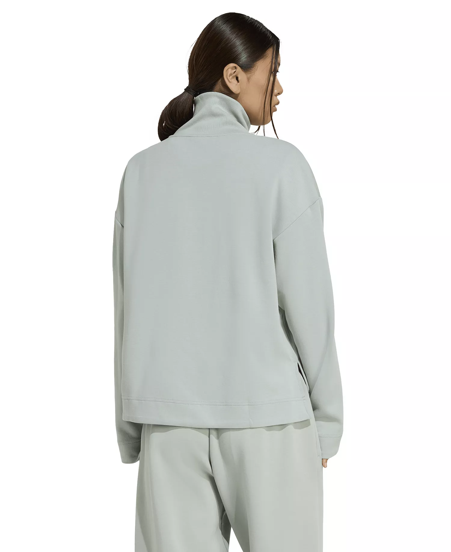 Women's Lux Quarter-Zip Sweatshirt - Wonder Sage - 2XL
