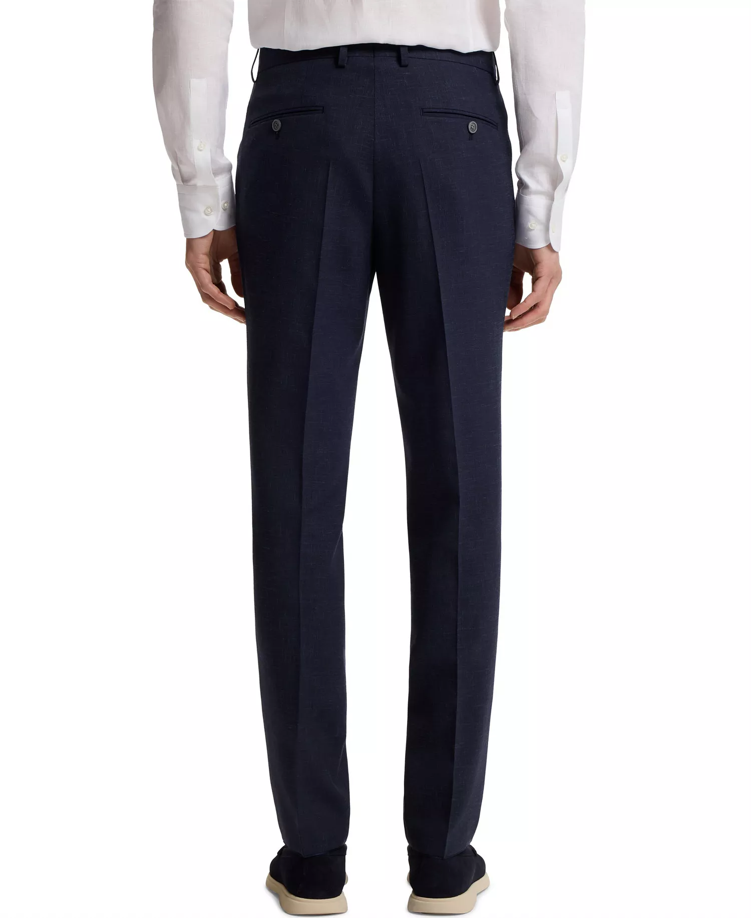 BOSS by Men's Micro-Patterned 2-Piece Slim-Fit Suit - Dark Blue - 36R