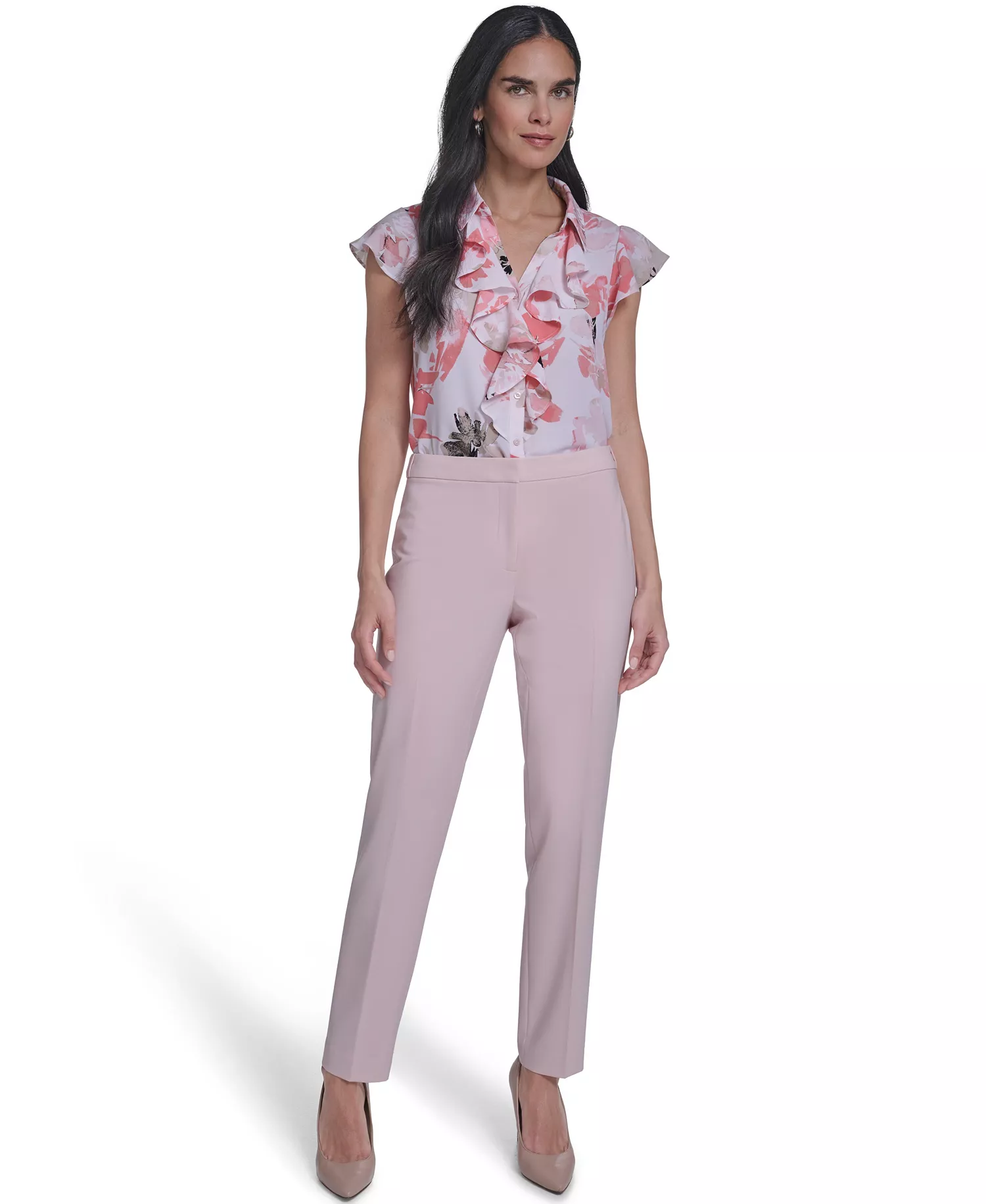 Women's Highline Tapered Leg Suit Pants - Petal - 10