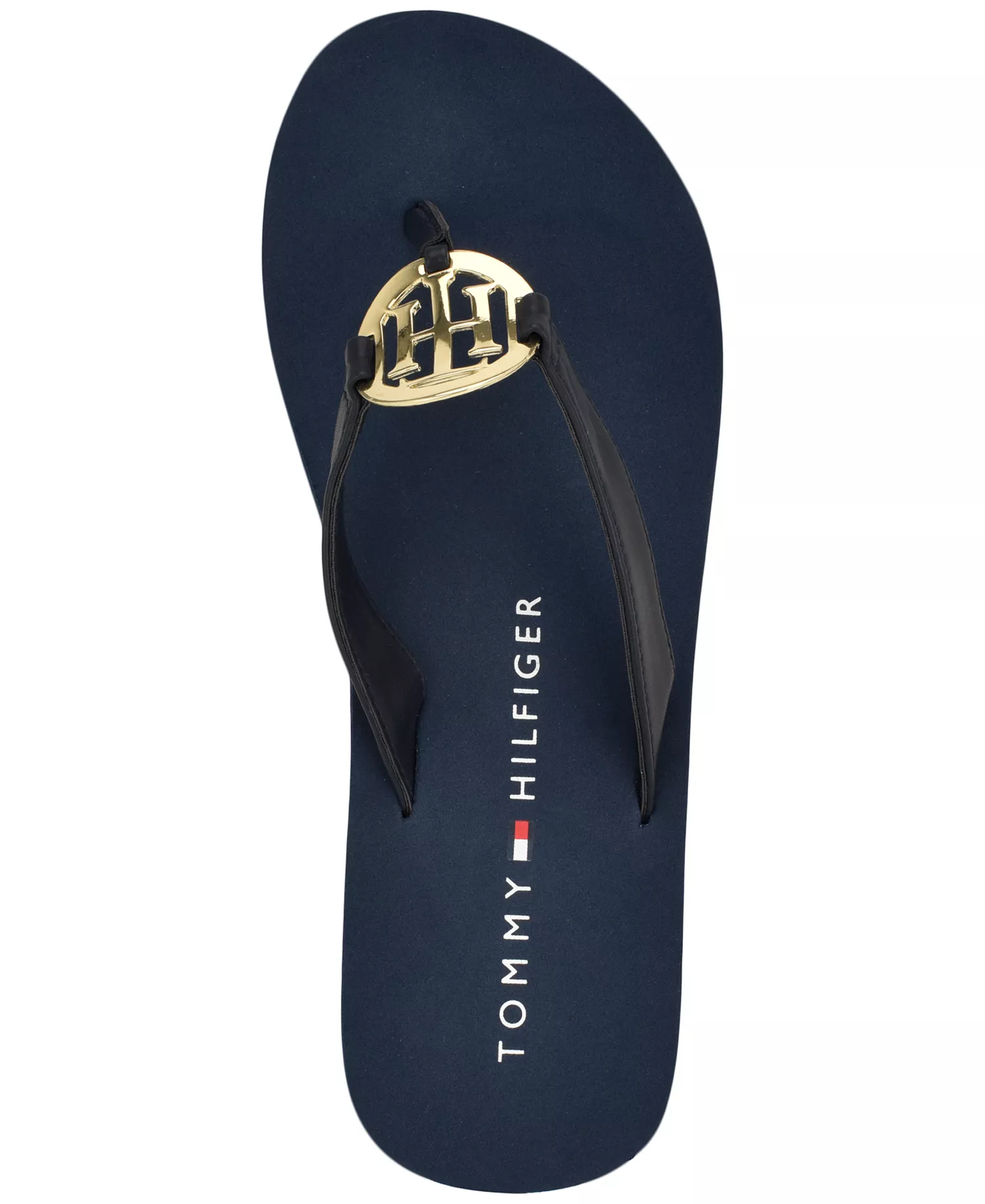Women's Crelina Logo Flip Flop Sandals - Dark Blue - 10M