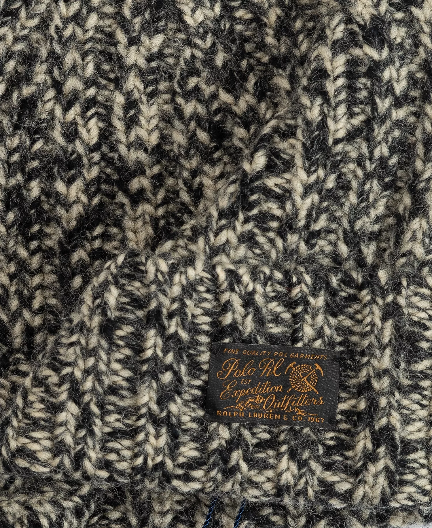 Men's Chunky Ragg Beanie - Black - ONE SIZE