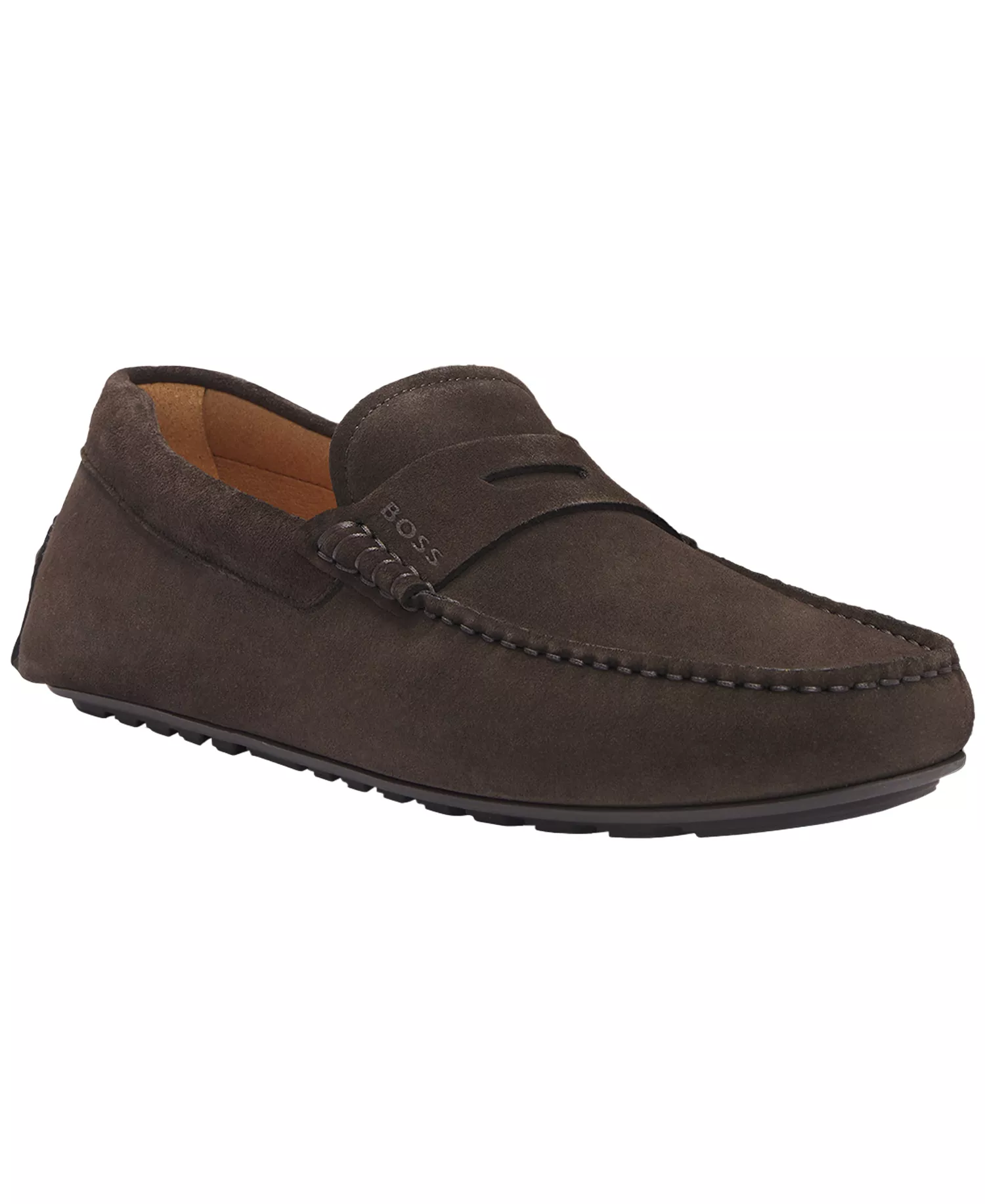 Men's Slip-on Loafers - Dark Brown - 10M