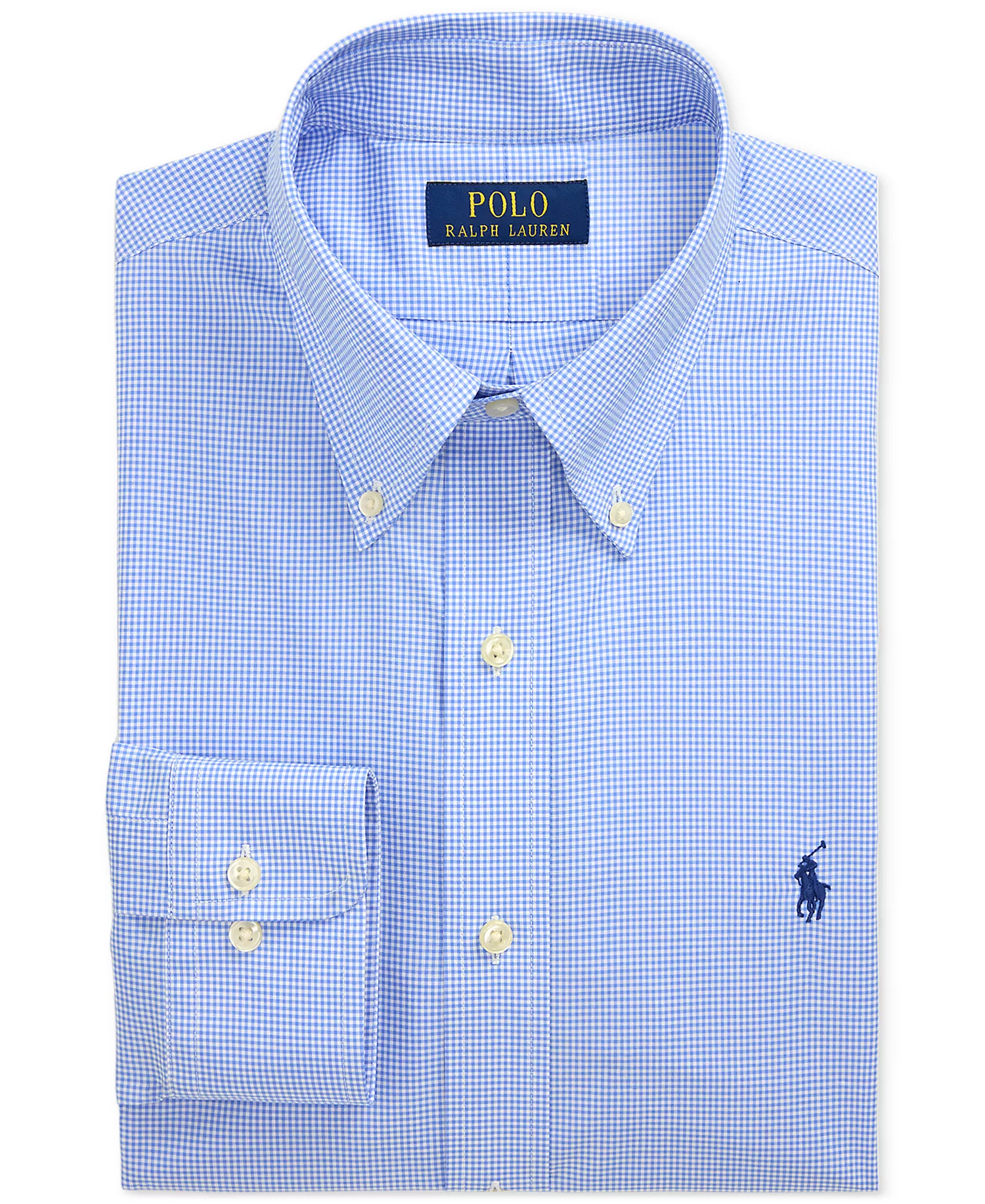 Men's Purepress Cotton Oxford Shirt - Blue/White - 15 32/33