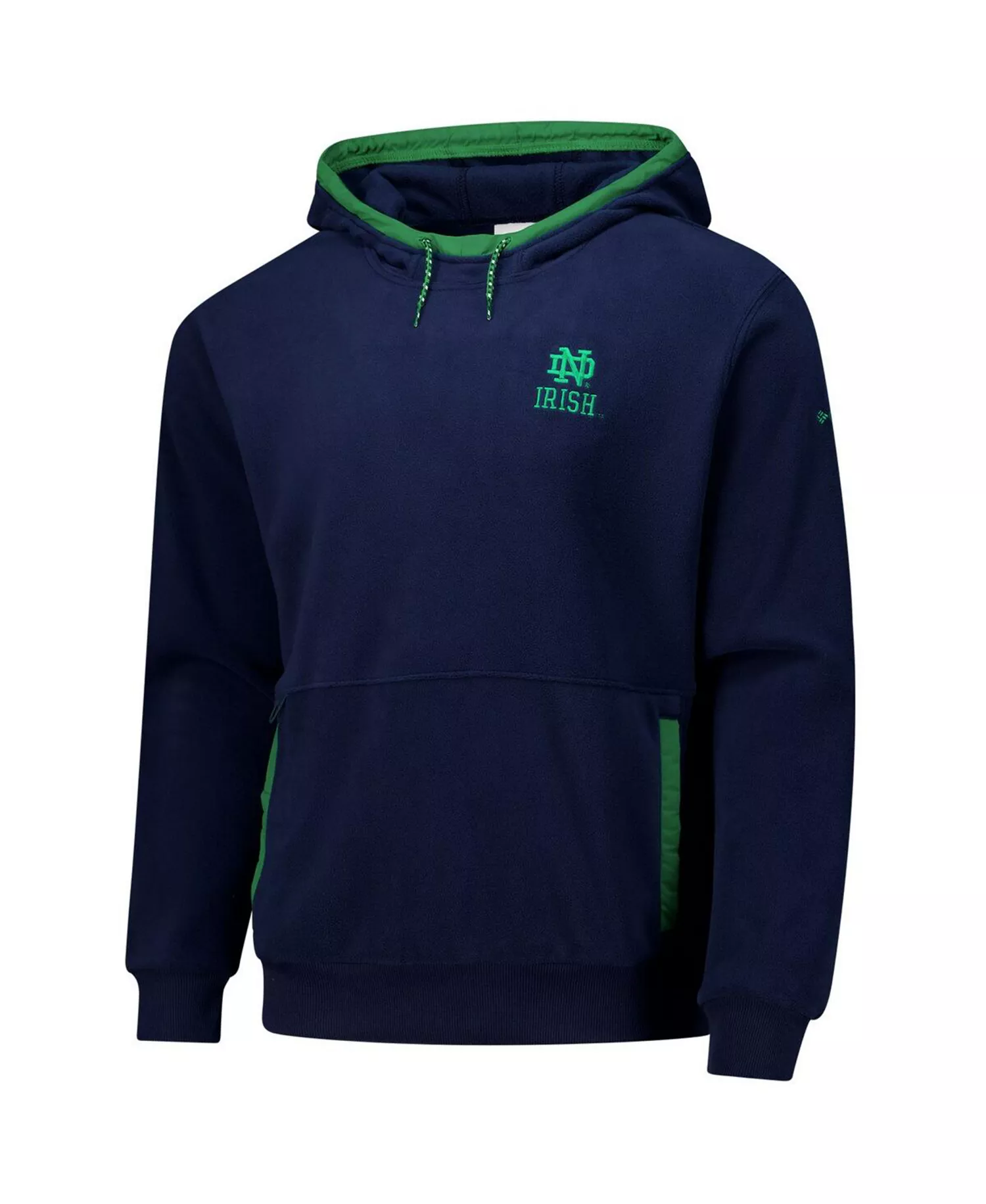 Men's Navy Notre Dame Fighting Irish Flanker Fleece Pullover Hoodie - Navy - M