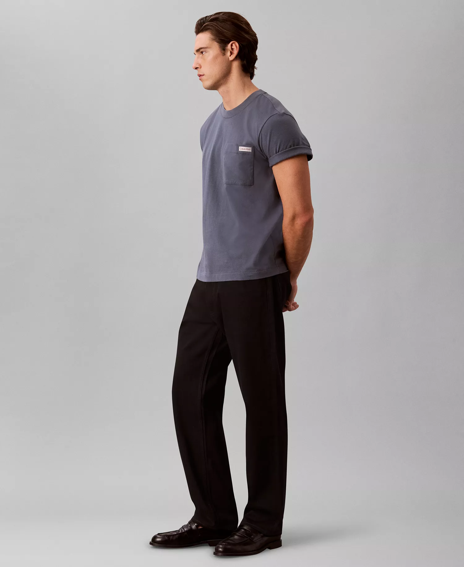 Men's Straight-Fit Cotton Blend Jeans - Classic Black - 29x30