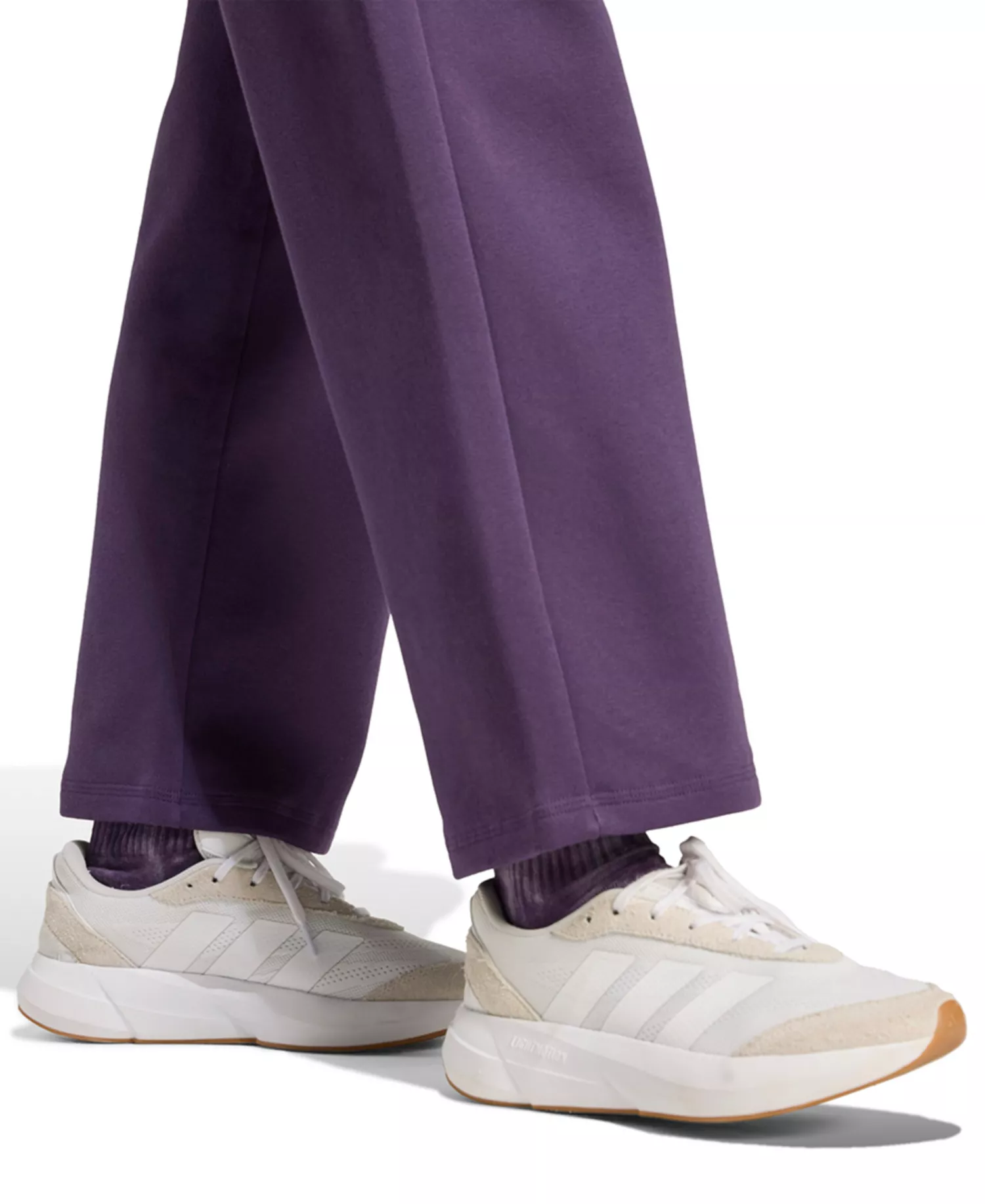 Women's Essentials Small Logo Feel Cozy Open Hem Pants - Aurora Plum/black - 2XL