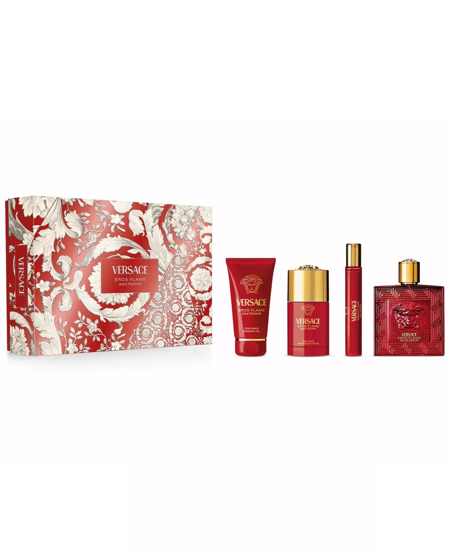 4-Pc. Men's Eros Flame Eau De Parfum Fragrance Set - No Color - No Size