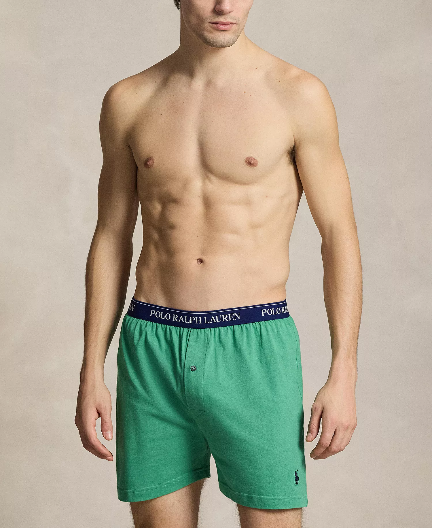 Men's Classic Knit Boxer Briefs, 3-Pack Set - Cruise Navy/Raft Green/Office Blue - L