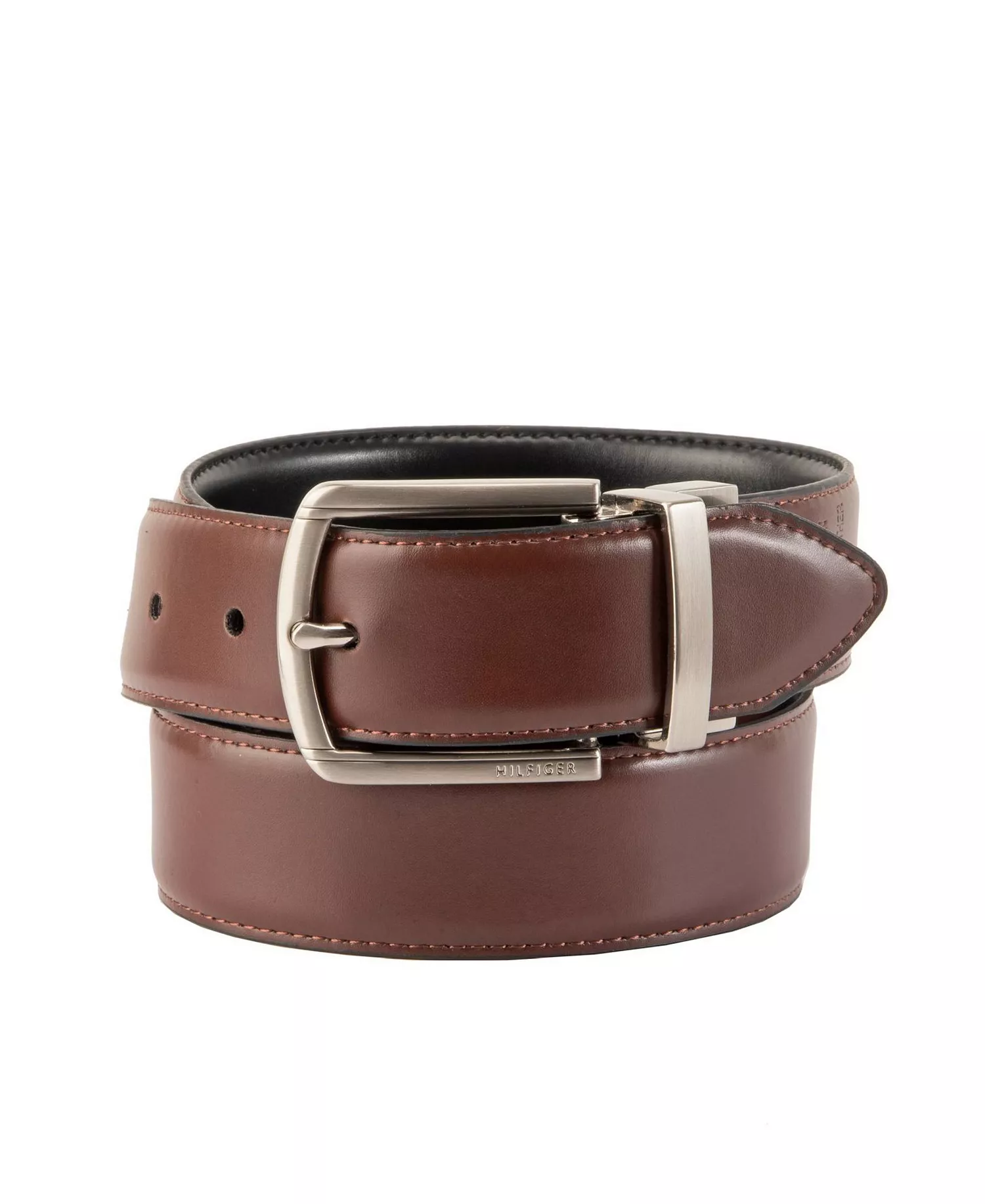 Men's Reversible Textured Stretch Casual Belt, Created for Macy's  - Black/Brown - L (38-40)