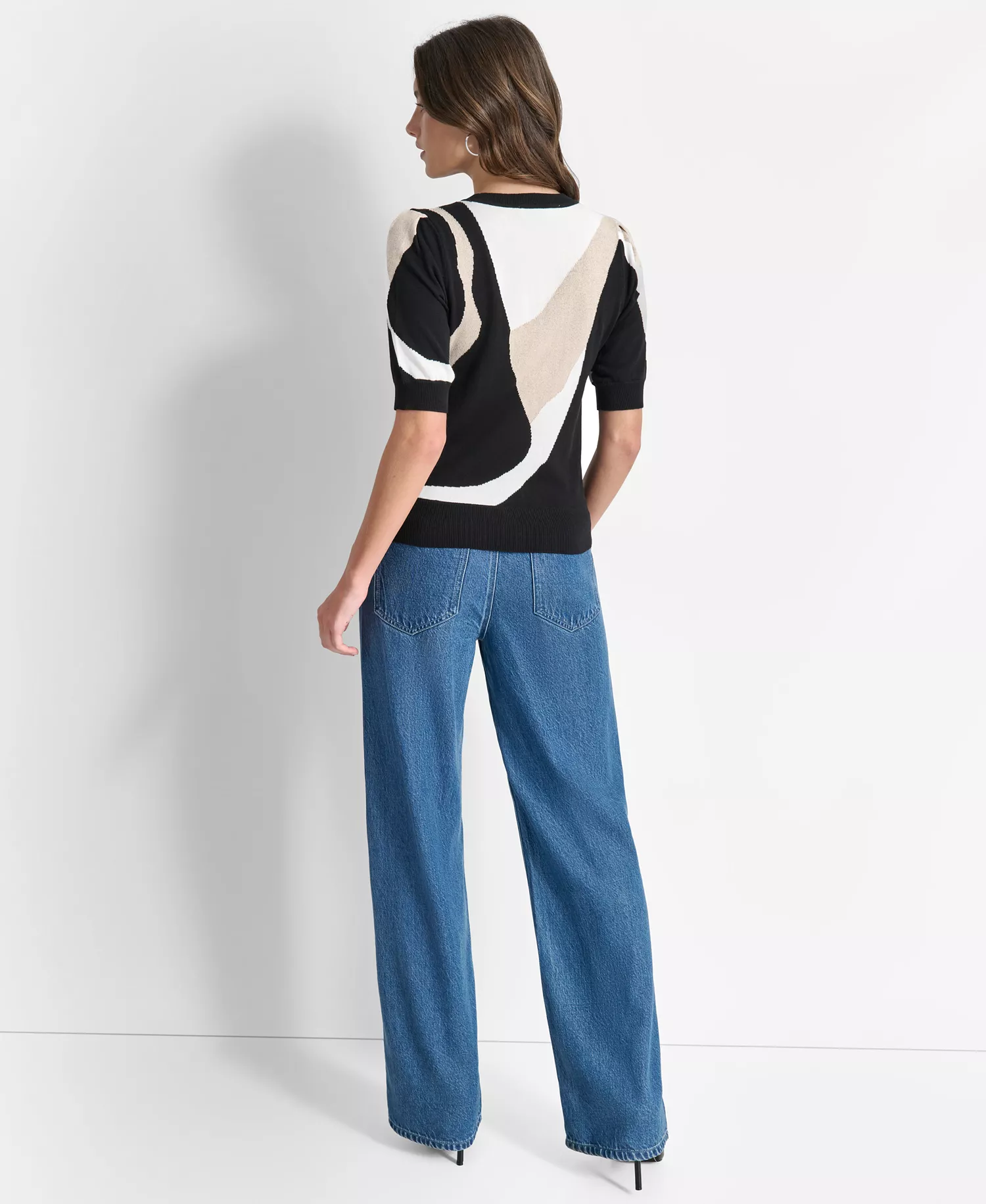 Women's Colorblocked Sweater - Chino Khaki Multi - S