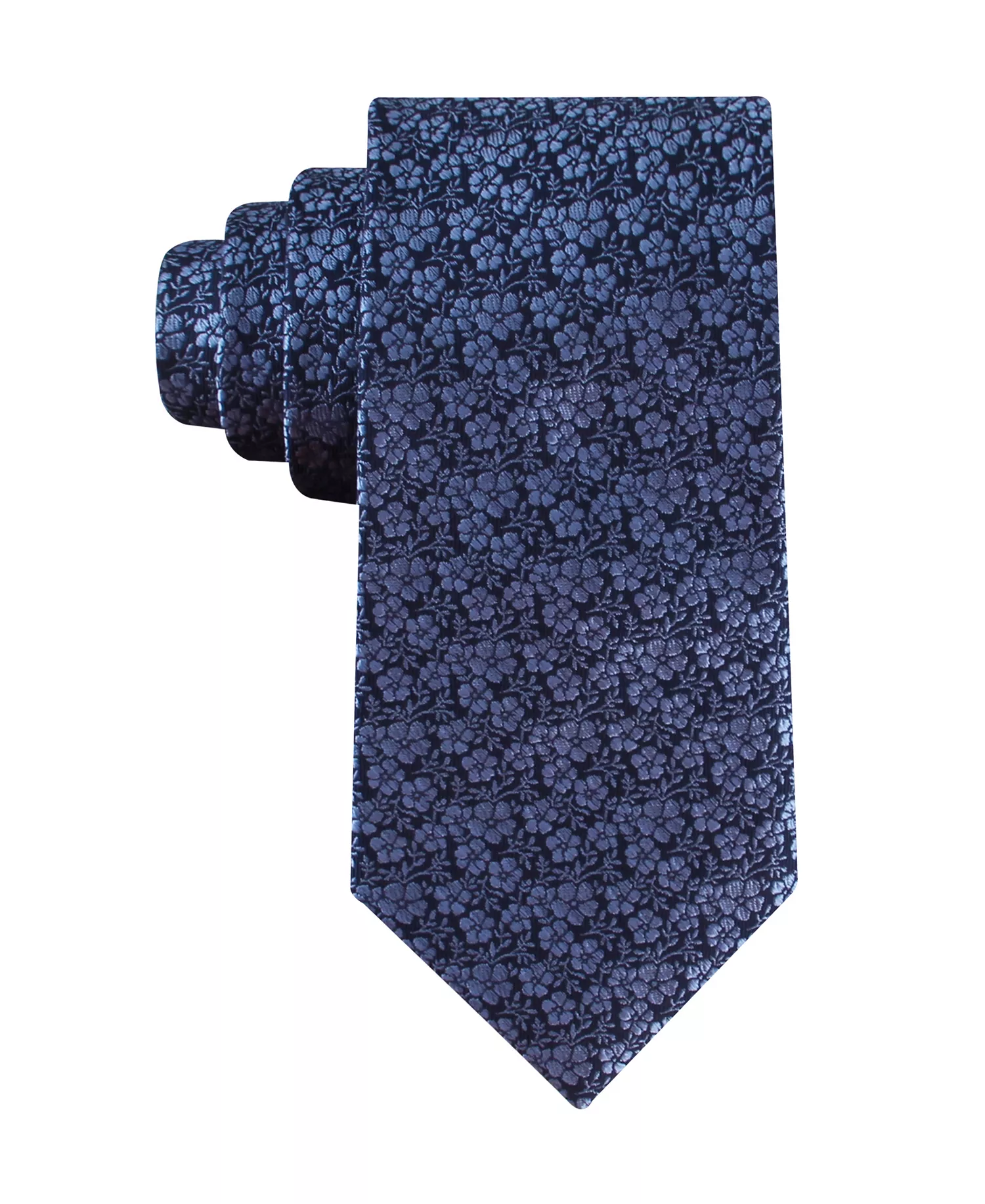 Men's Bartelt Floral Pattern Tie - Navy - ONE SIZE