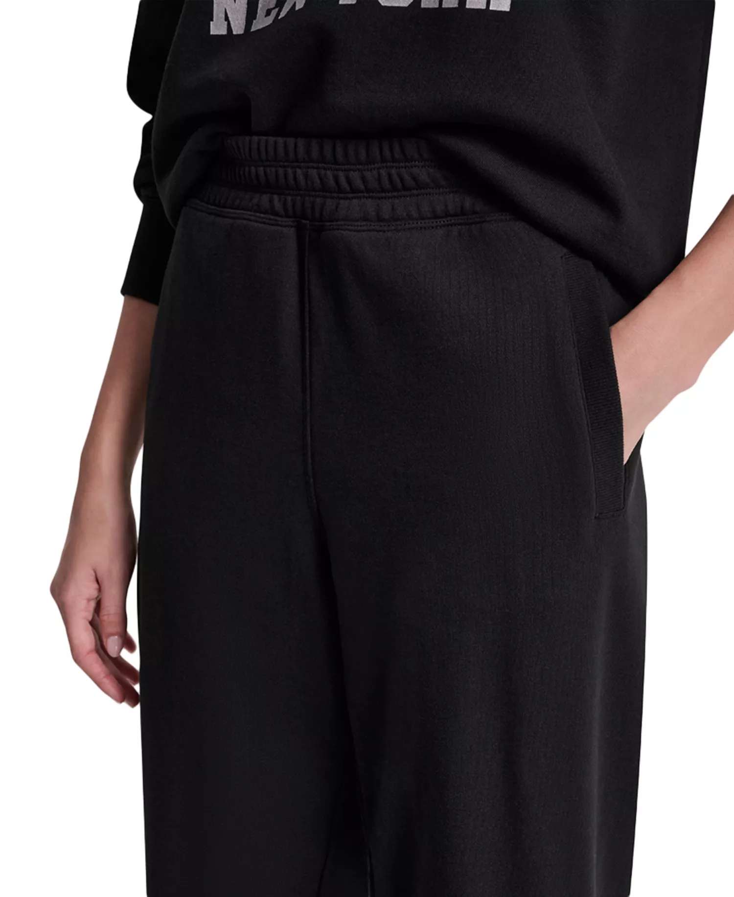 Women's 1989 Rhinestone Logo High-Rise Relaxed Joggers - Black - L